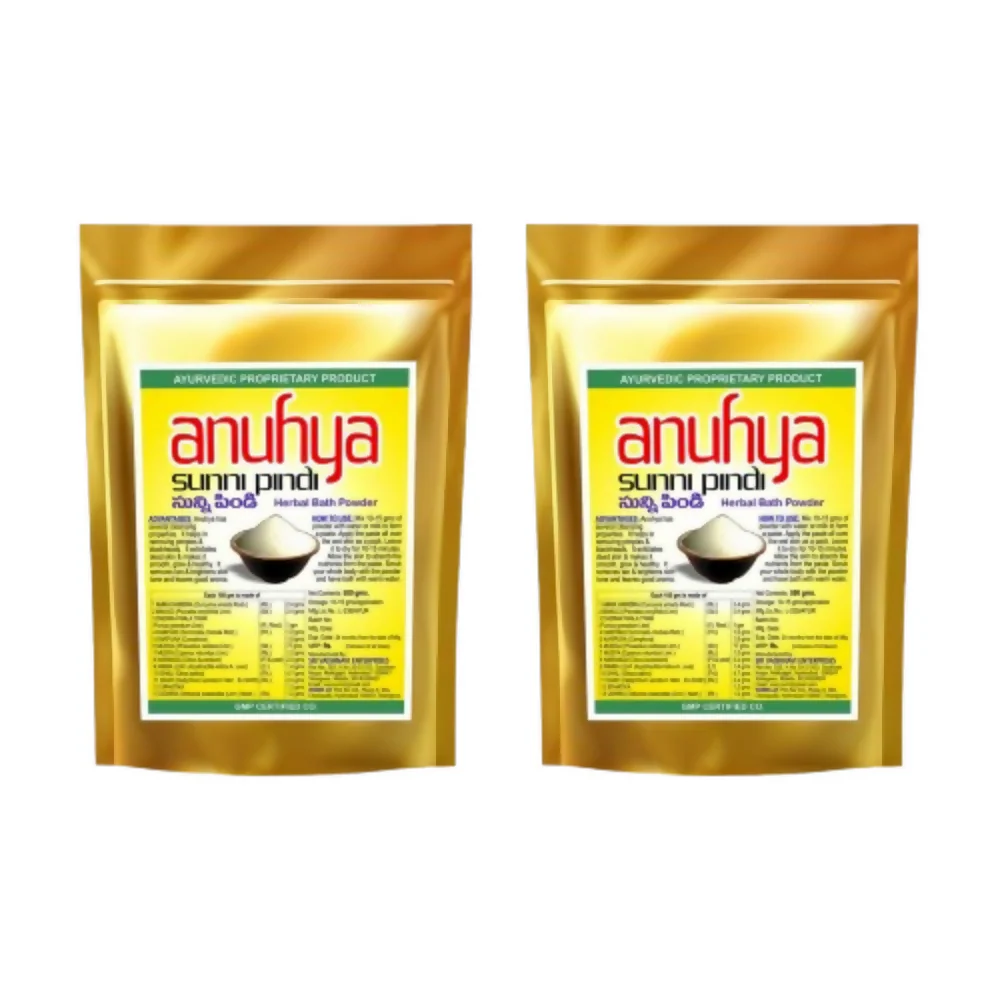 Anuhya Herbal Bath Natural Sunnipindi Powder - Image 3