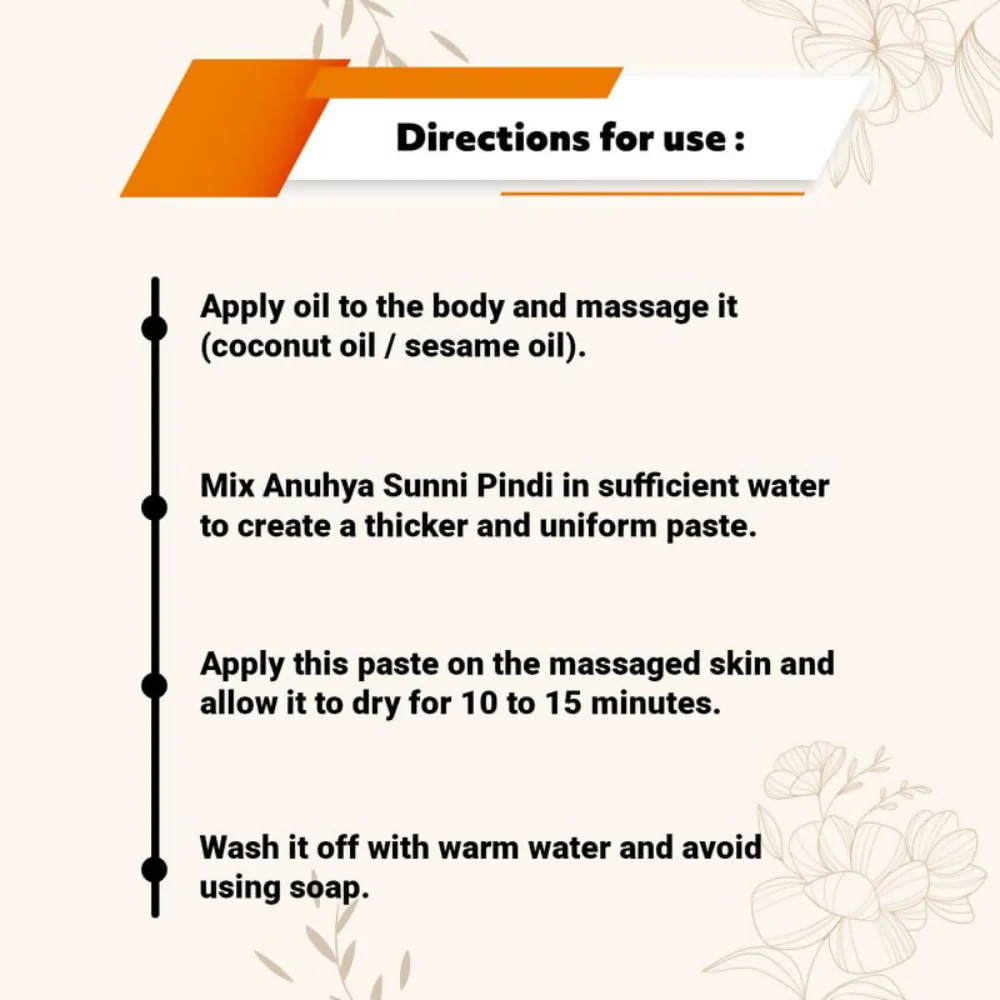 Anuhya Herbal Bath Natural Sunnipindi Powder Combo - Image 5