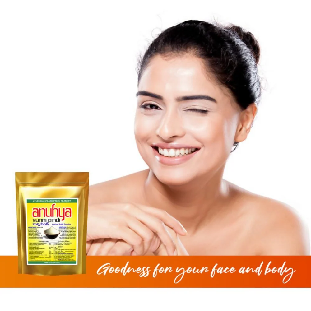 Anuhya Herbal Bath Natural Sunnipindi Powder Combo - Image 6