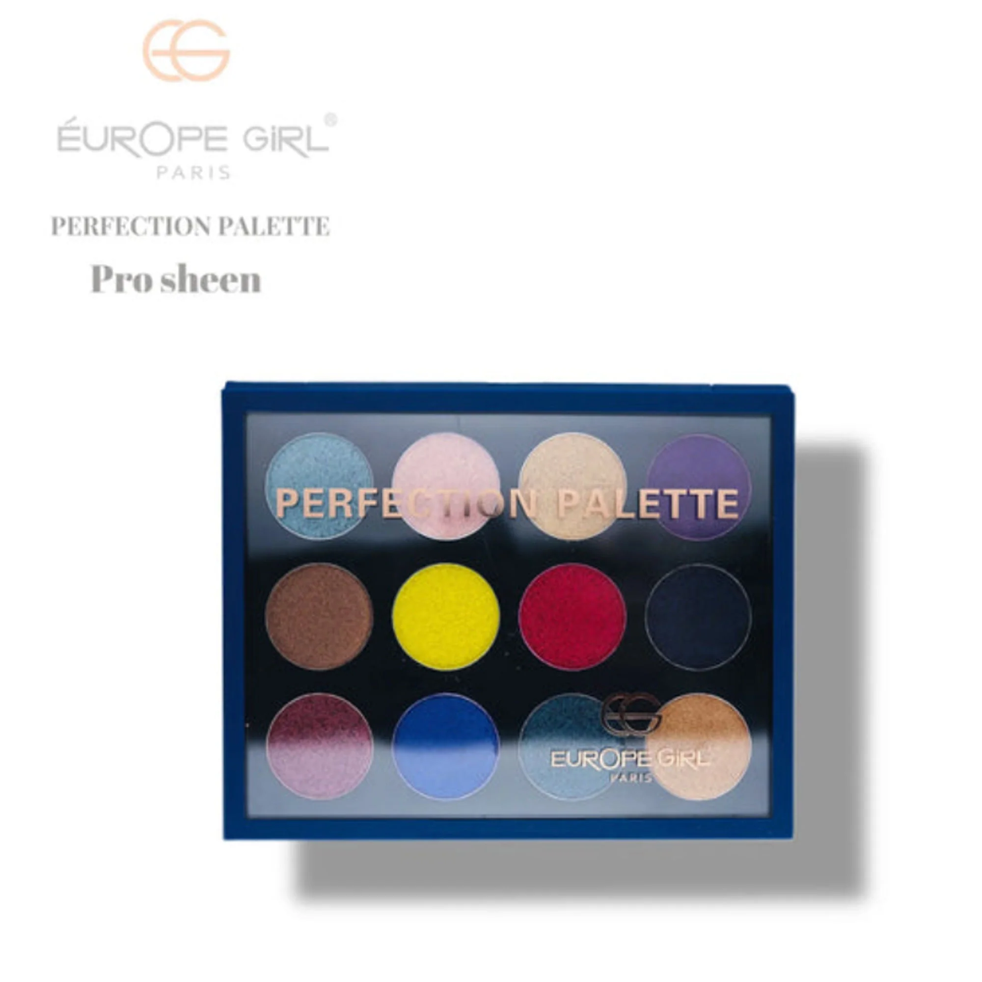 Europe Girl 12 Colour Eyeshadow Perfection Palette - Pro Sheen - Image 3