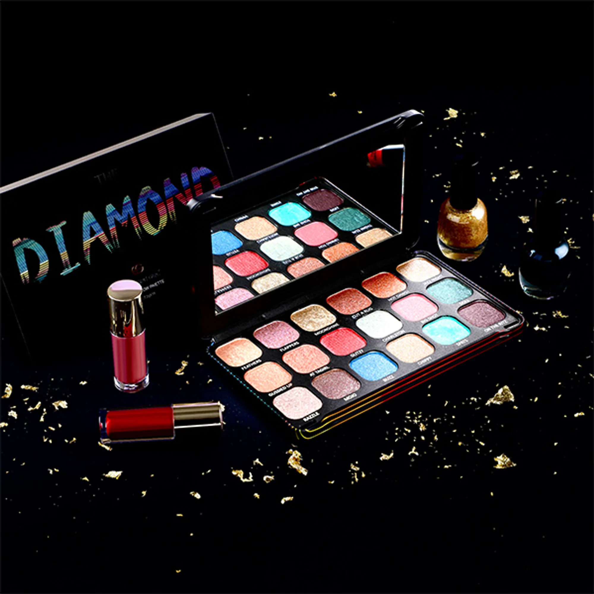 Europe Girl 18 colour Diamond Eyeshadow Palette - Glow On - Image 4