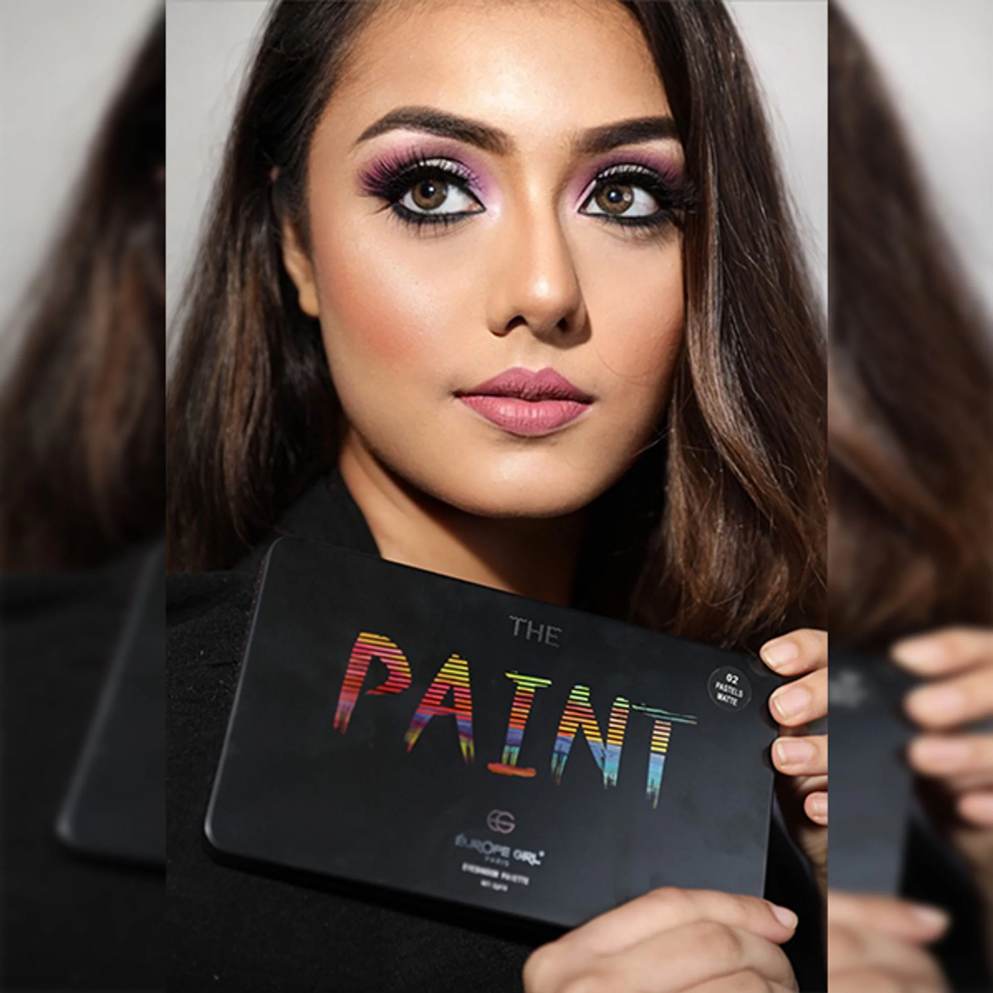 Europe Girl 18 Colour Paint Eyeshadow Palette - Pastel Matte - Image 5