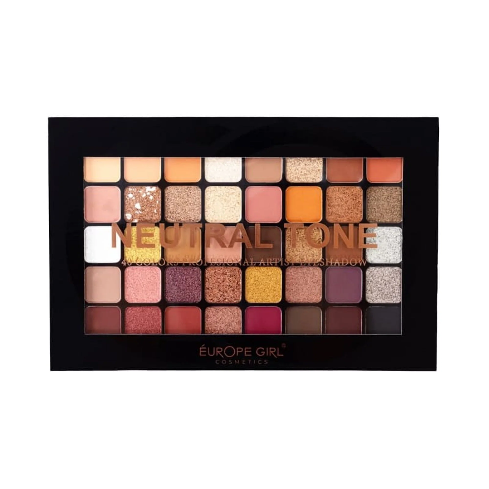 Europe Girl 40 Colour Eyeshadow Palette - Neutral Tone - Image 2
