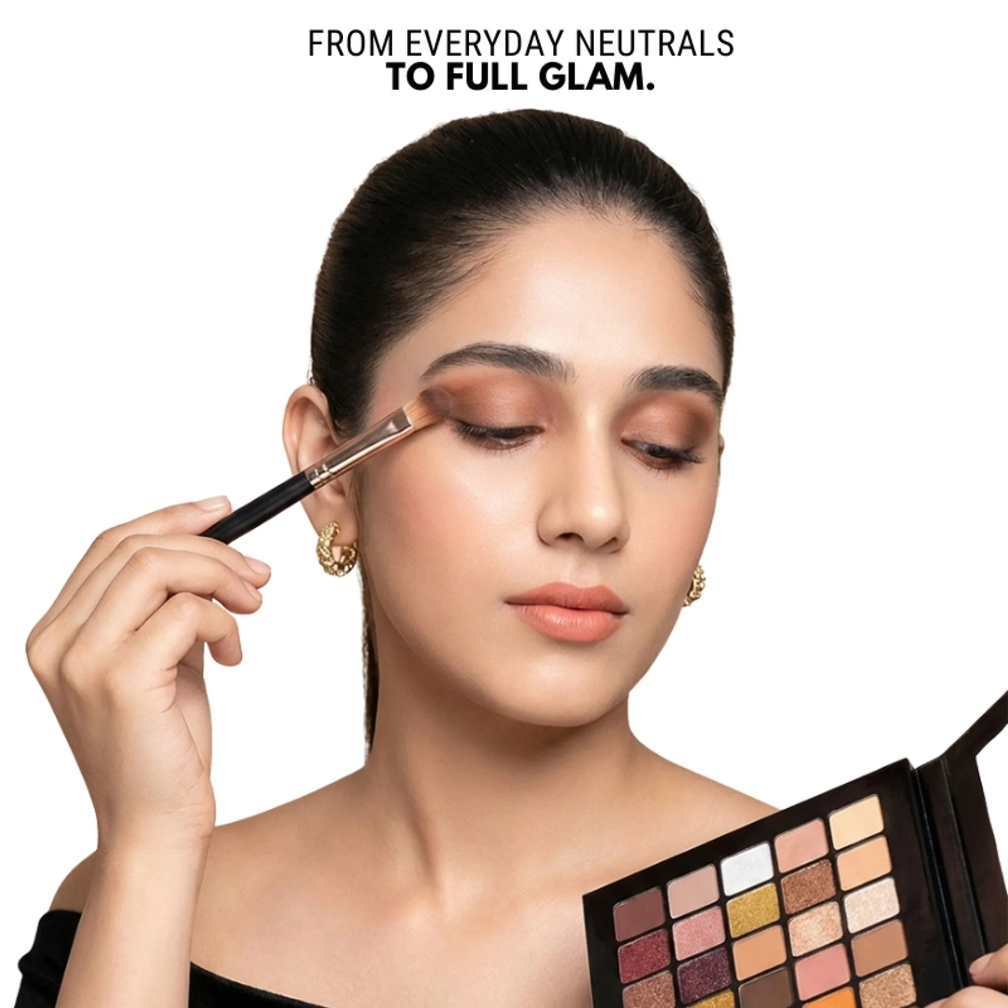Europe Girl 40 Colour Eyeshadow Palette - Neutral Tone - Image 7