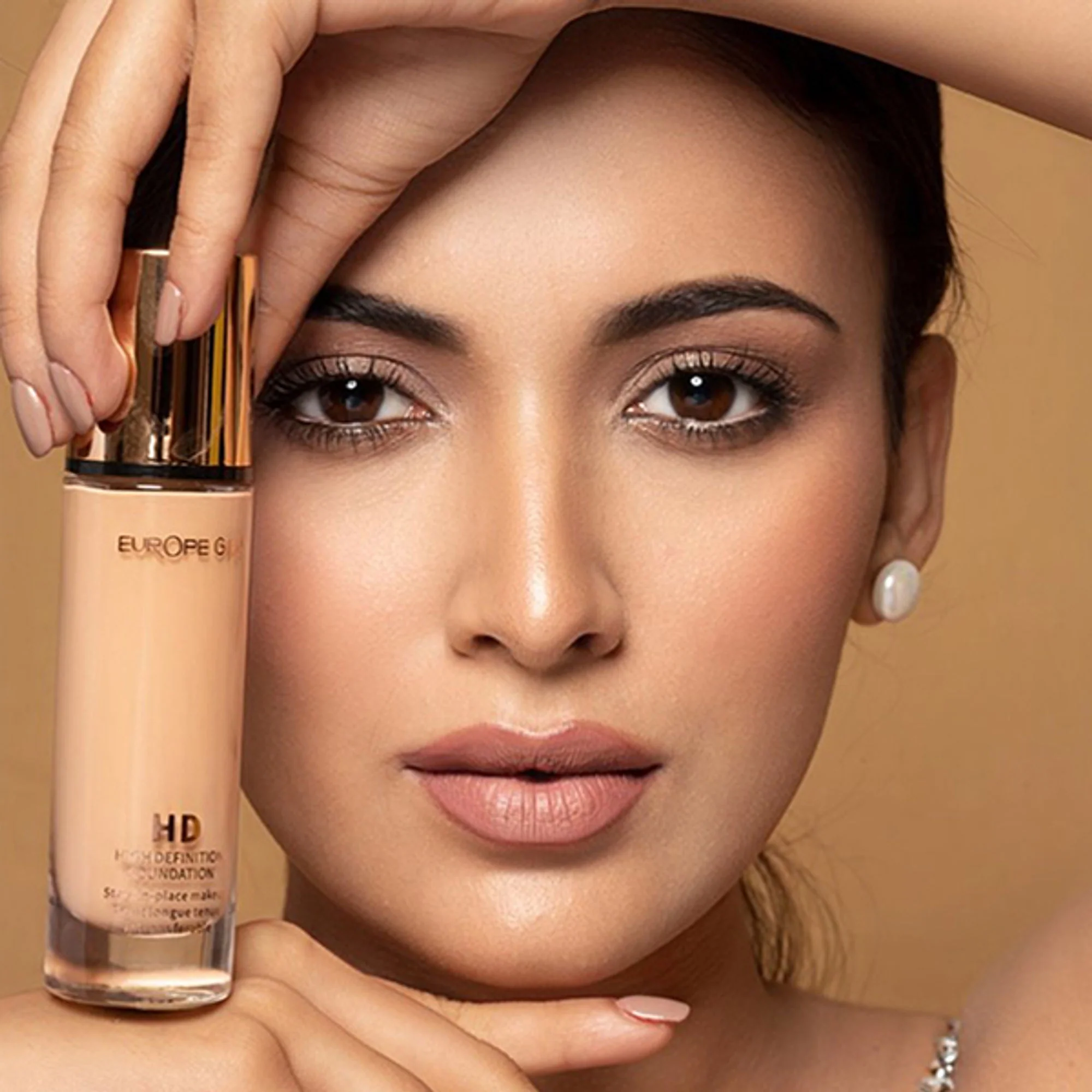 Europe Girl HD- High Coverage Foundation - 120 Tan - Image 3