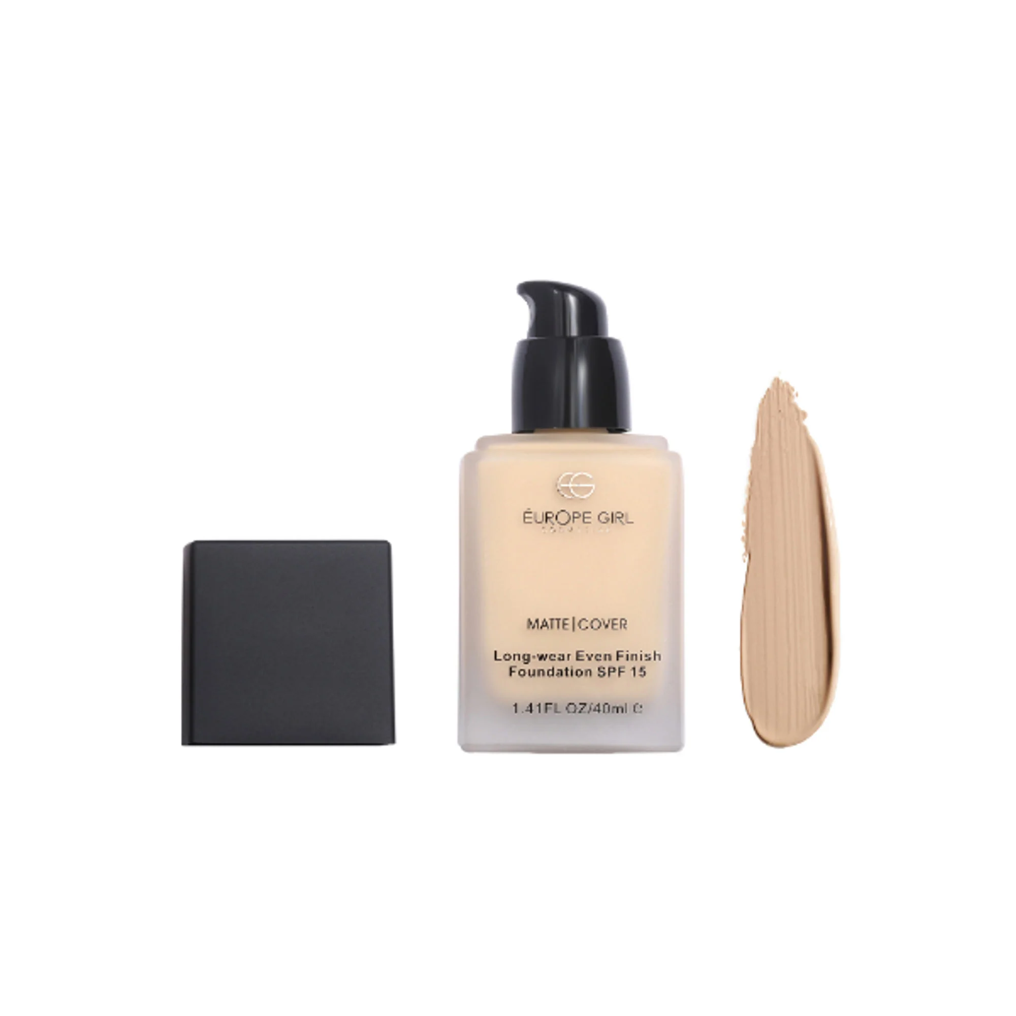 Europe Girl Matte Cover Foundation SPF 15 - 110 Light Yellow Undertone - Image 3