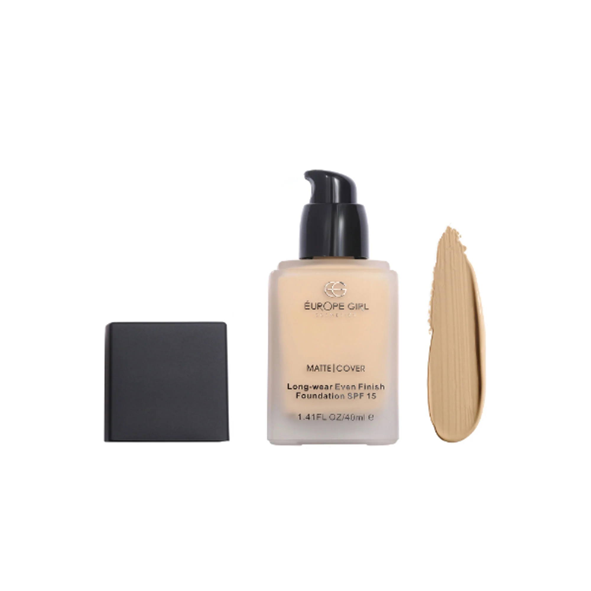 Europe Girl Matte Cover Foundation SPF 15 - 120 Light Medium Yellow Undertone - Image 3
