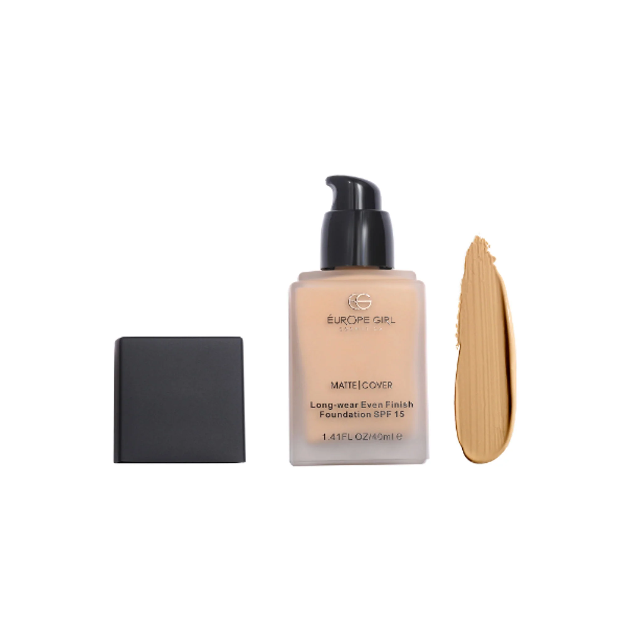 Europe Girl Matte Cover Foundation SPF 15 - 125 Medium Natural Undertone - Image 3