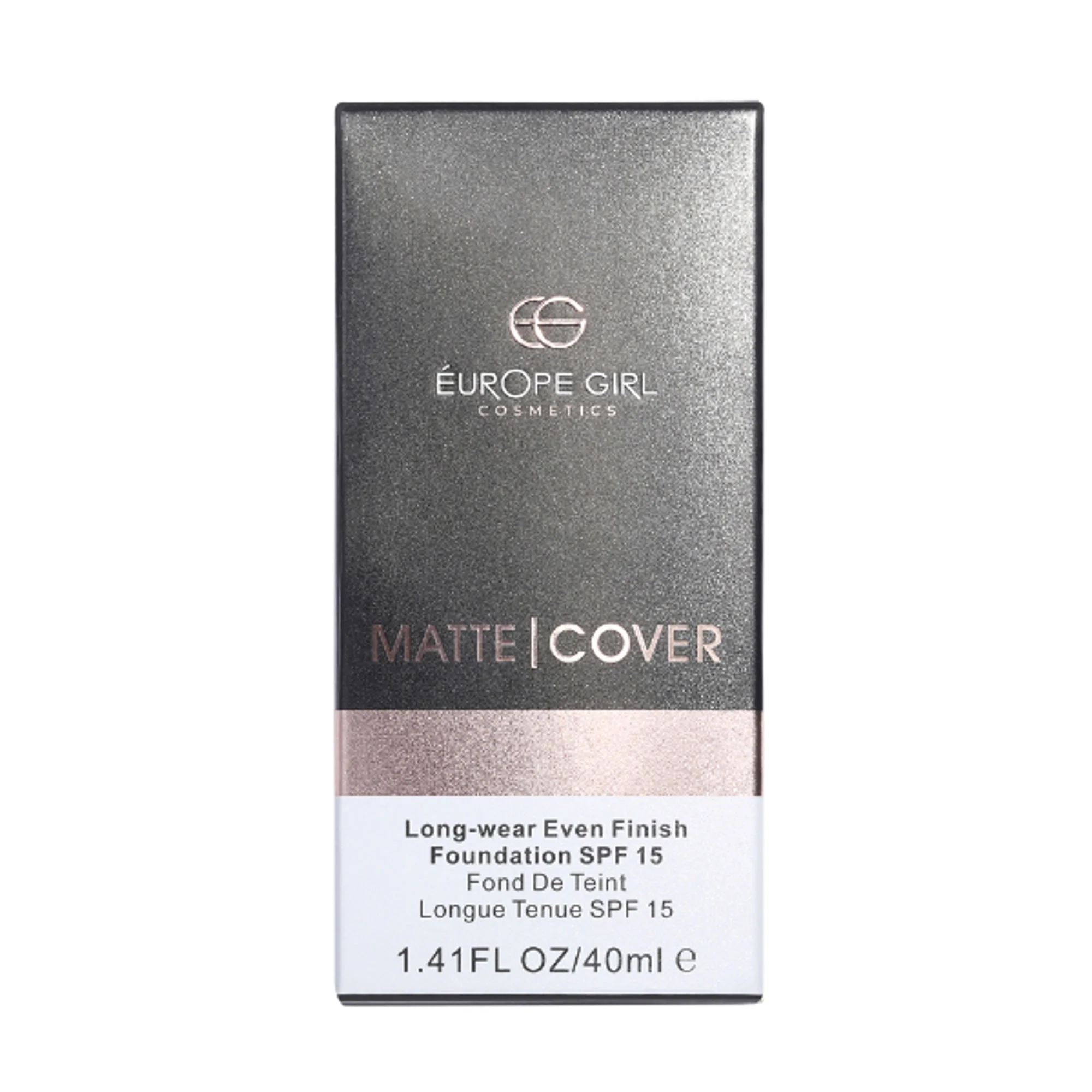 Europe Girl Matte Cover Foundation SPF 15 - 130 Medium Pink Undertone - Image 2