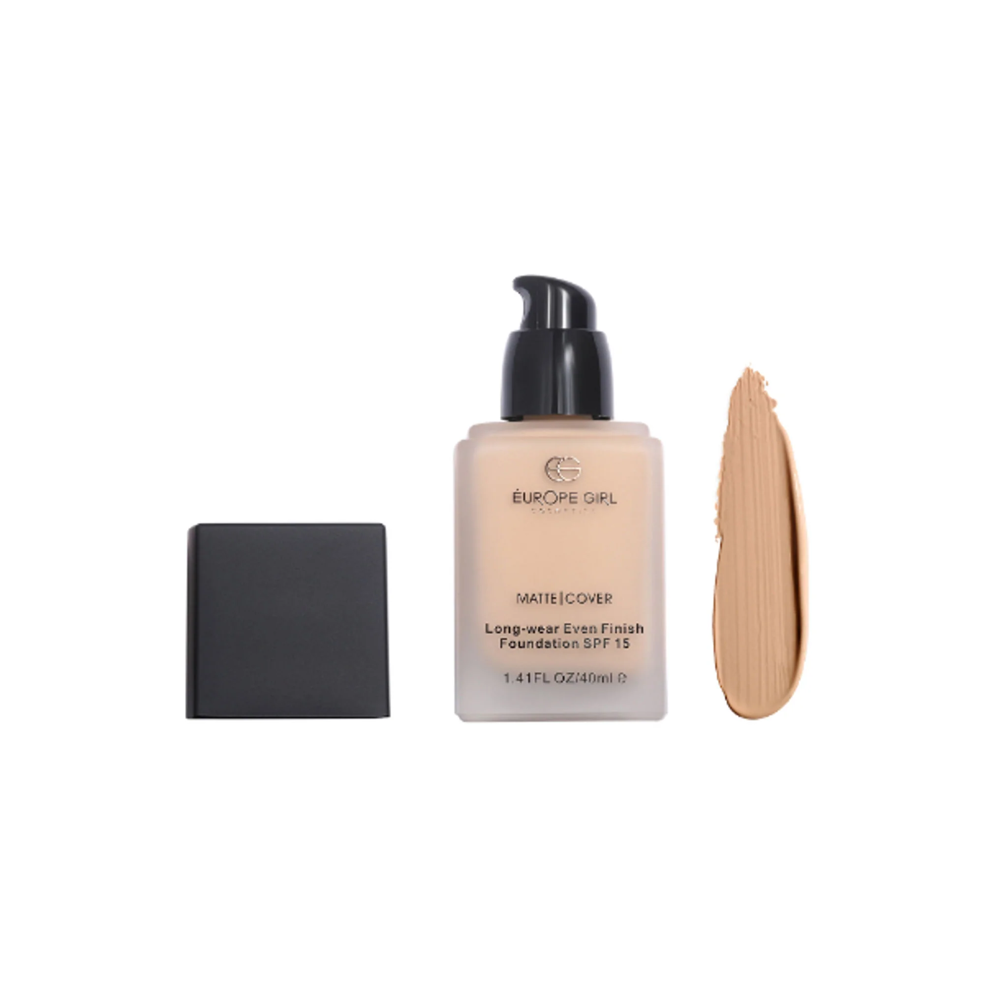 Europe Girl Matte Cover Foundation SPF 15 - 130 Medium Pink Undertone - Image 3