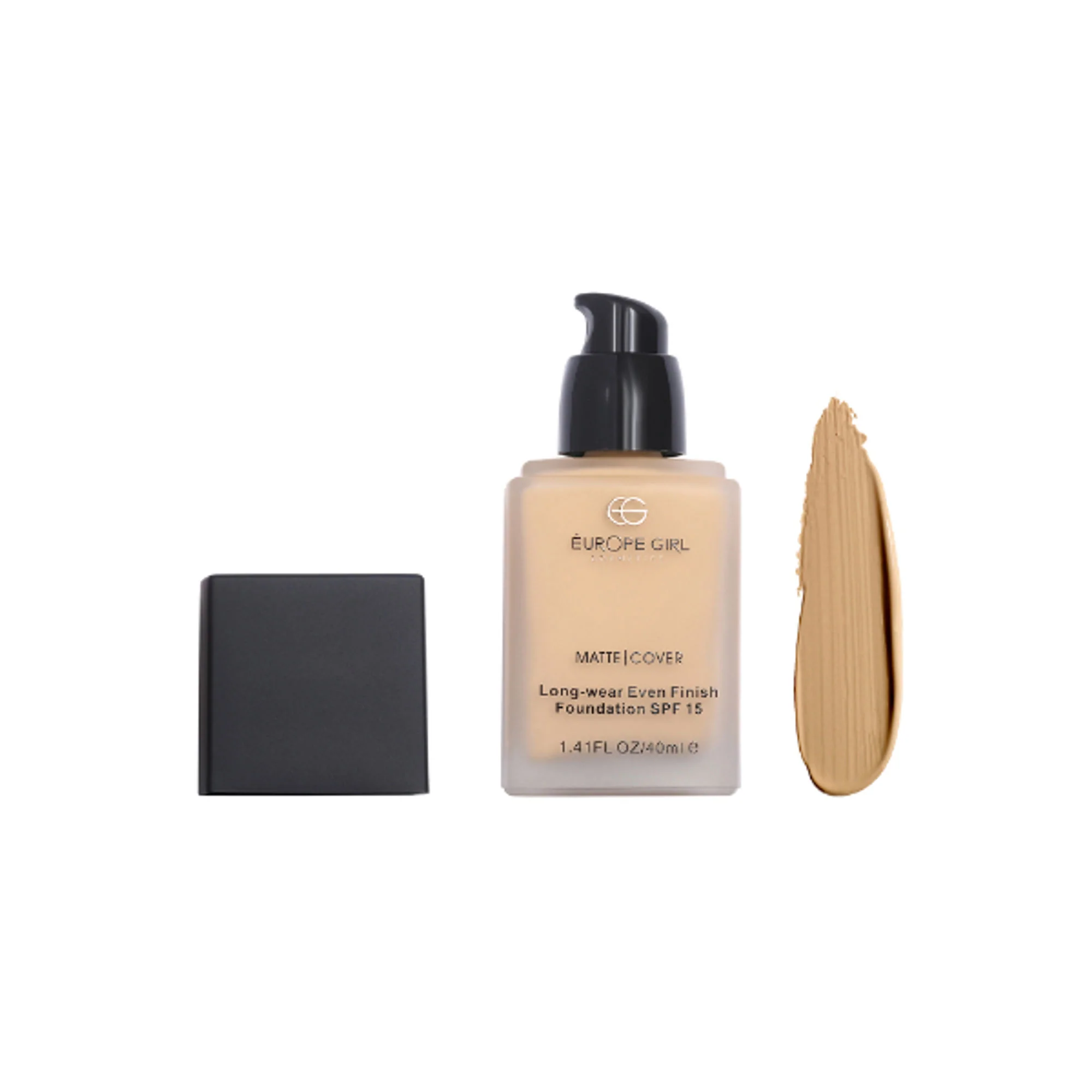 Europe Girl Matte Cover Foundation SPF 15 - 140 Medium Yellow Undertone - Image 3