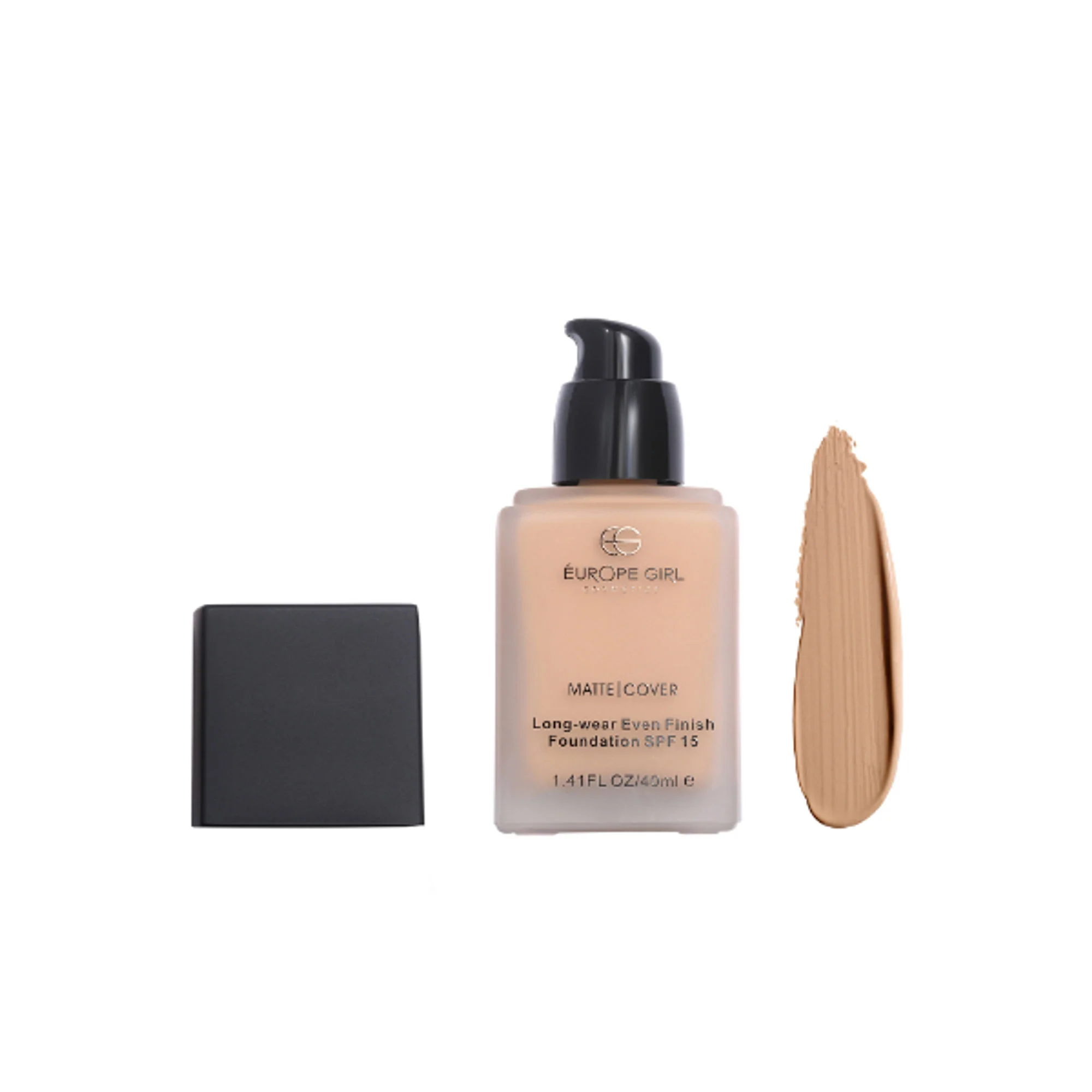 Europe Girl Matte Cover Foundation SPF 15 - 180 Medium Dark Natural Undertone - Image 3