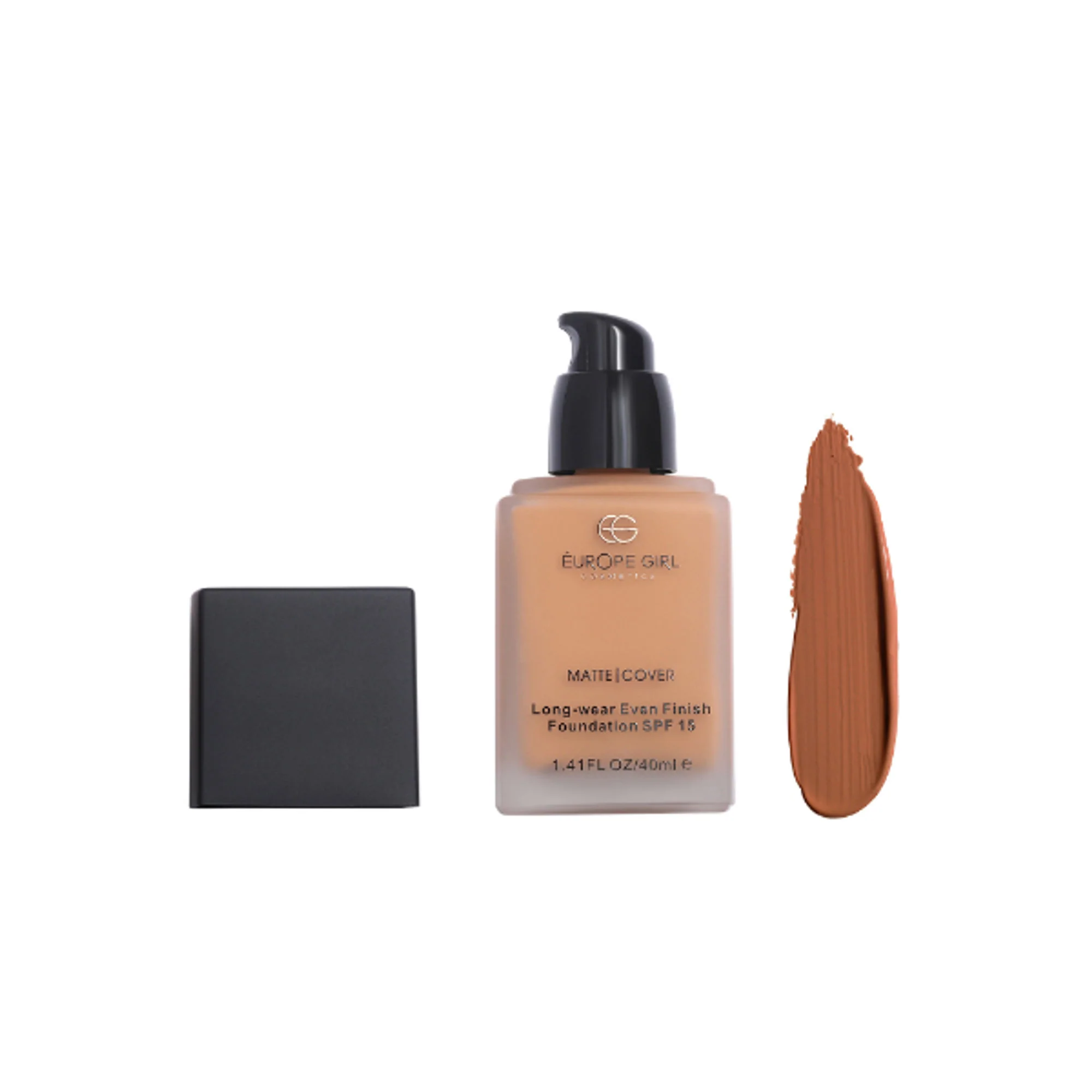 Europe Girl Matte Cover Foundation SPF 15 - 200 Dark Natural Undertone - Image 3