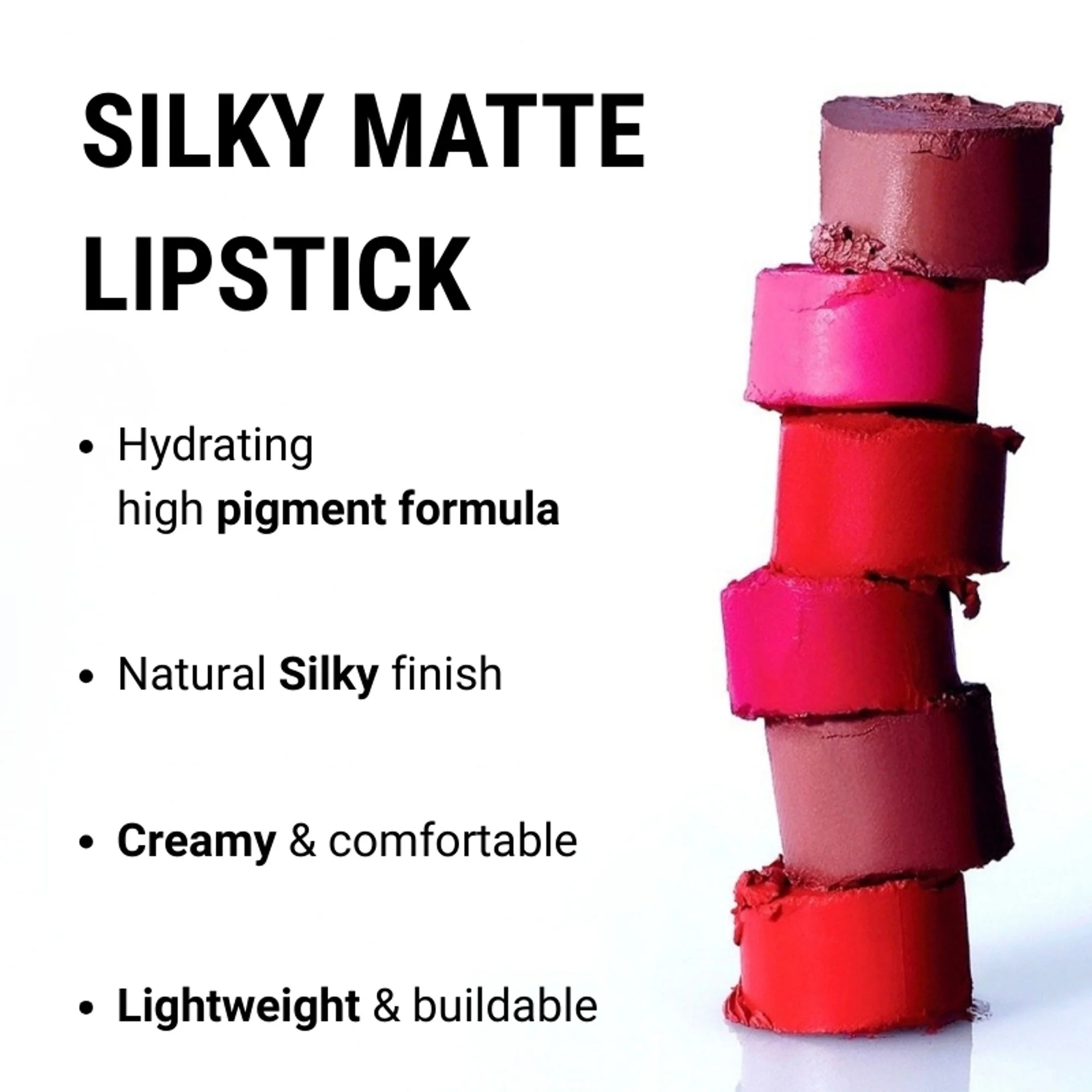 Europe Girl Silky Matte Lipstick - EG-13 Cinnamon - Image 5