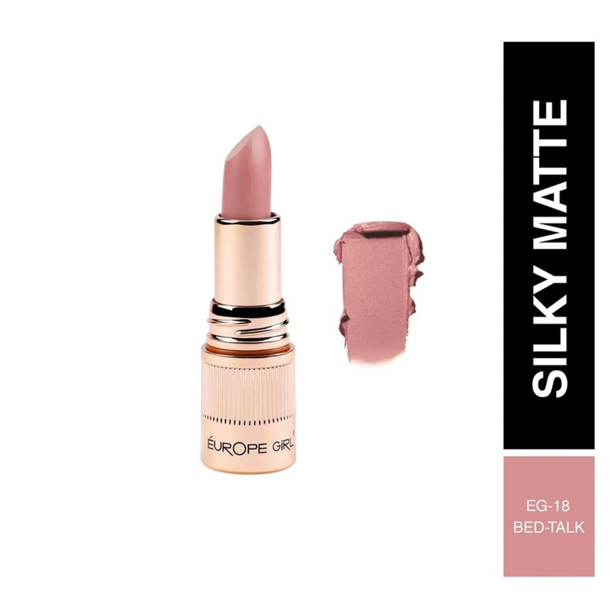 Europe Girl Silky Matte Lipstick - EG-18 Bed Talk Eg