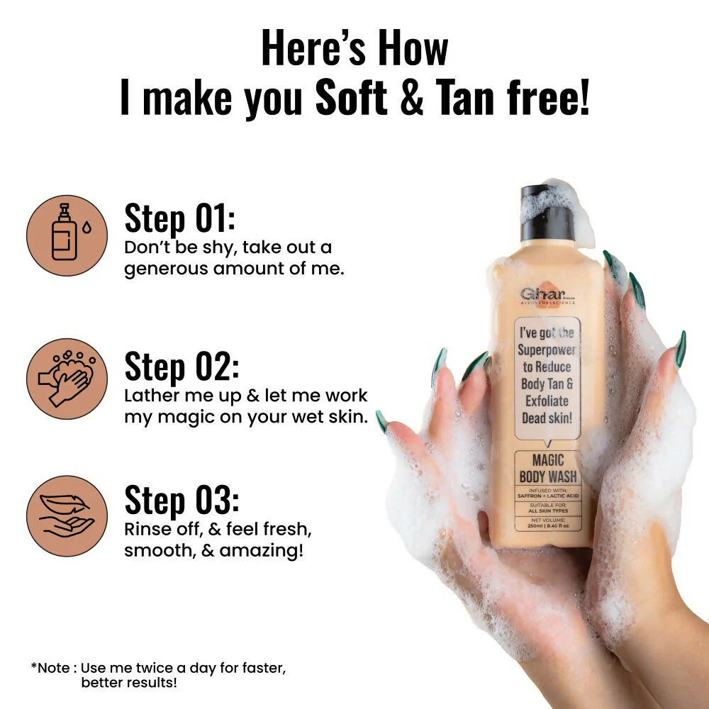 Ghar Soaps Magic De-Tan Body Wash For Tan Removal - Image 5