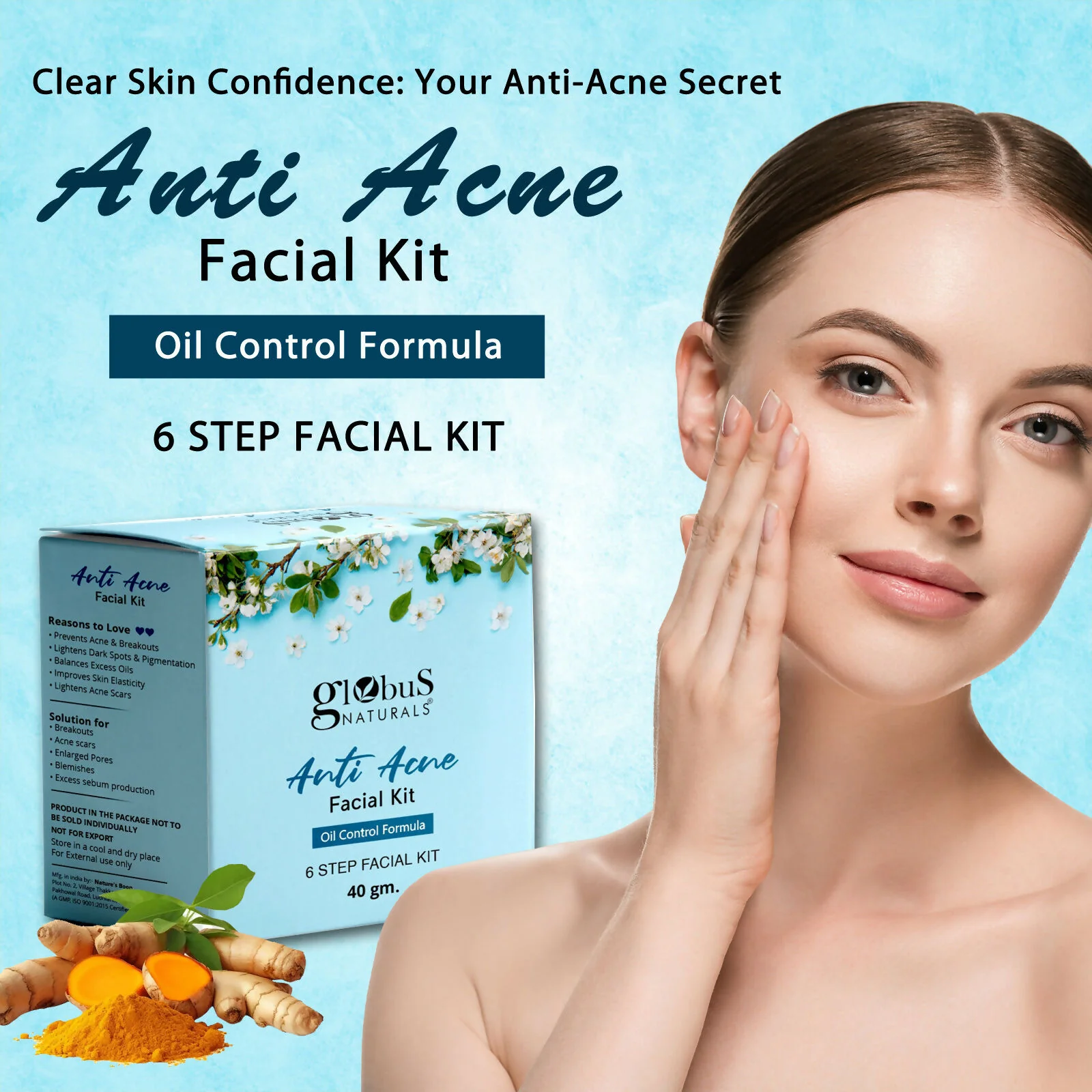 Globus Naturals Anti Acne 6 Step Facial Kit - Image 5