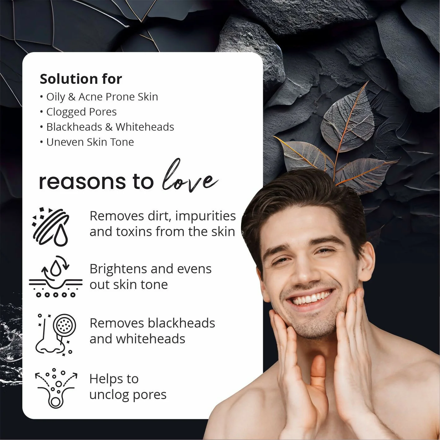 Globus Naturals Anti-Pollution Charcoal Men 6 Step Facial Kit - Image 5