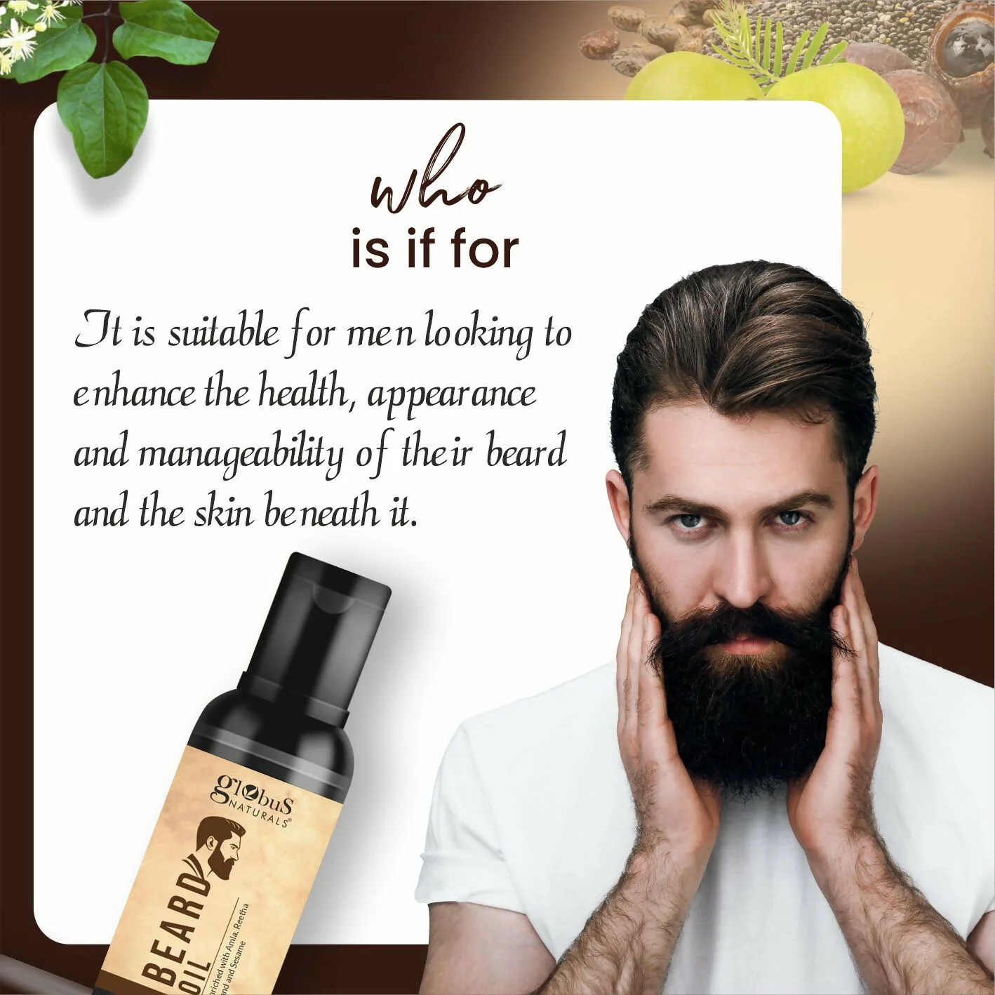 Globus Naturals Ayurvedic Beard Oil - Image 6