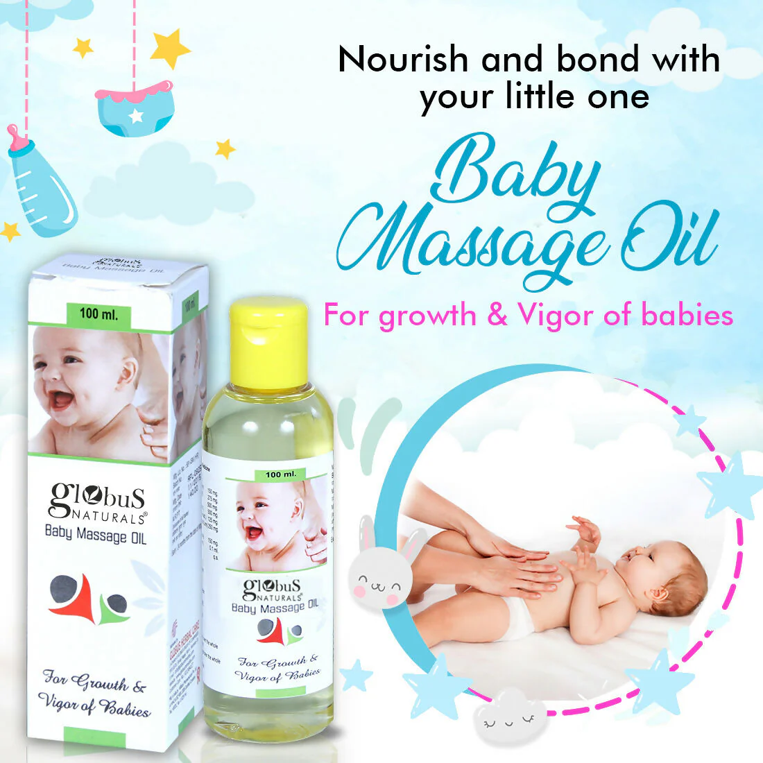 Globus Naturals Baby Massage Oil - Image 2