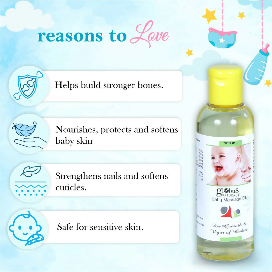 Globus Naturals Baby Massage Oil - Image 3