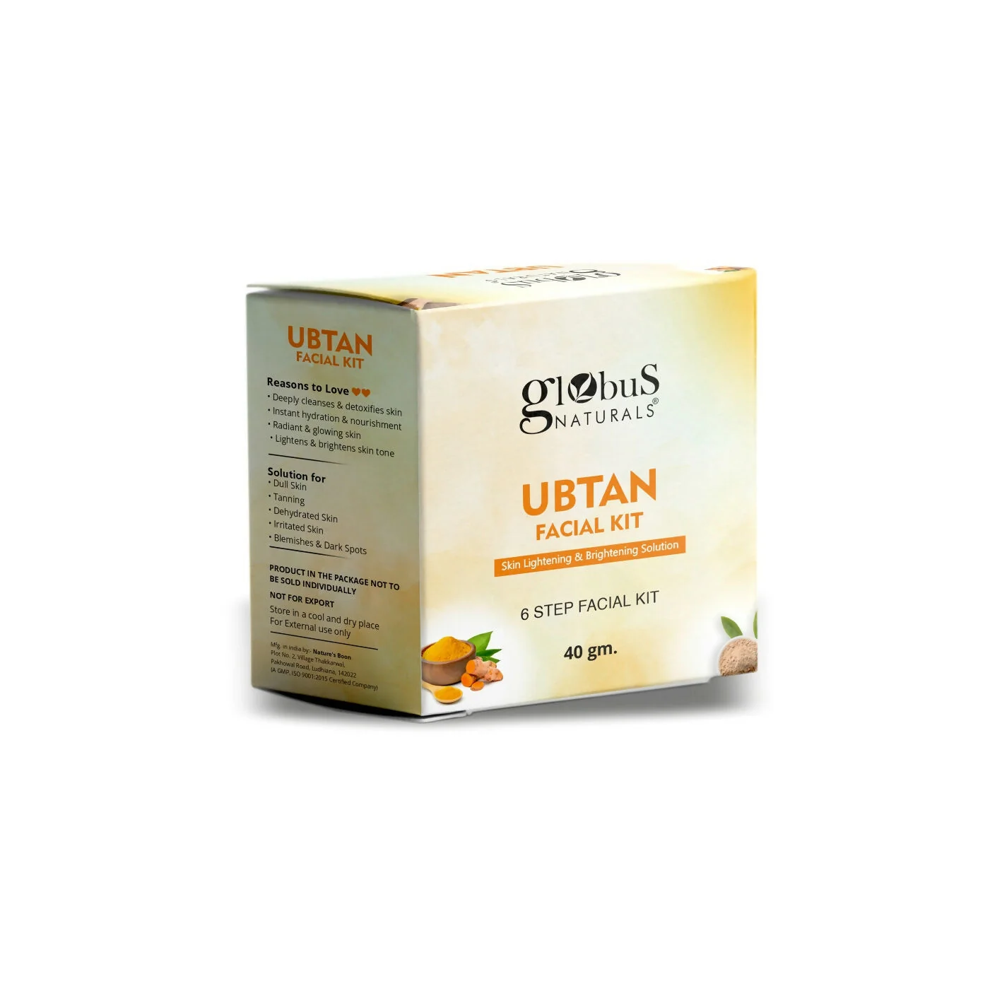 Globus Naturals Brightening Ubtan 6 Step Facial Kit - Image 2