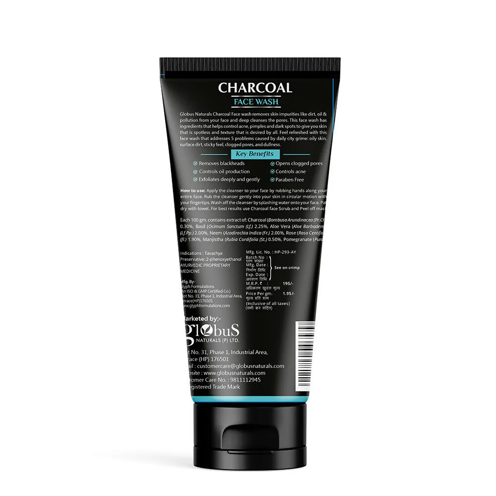 Globus Naturals Charcoal Face Wash - Image 9