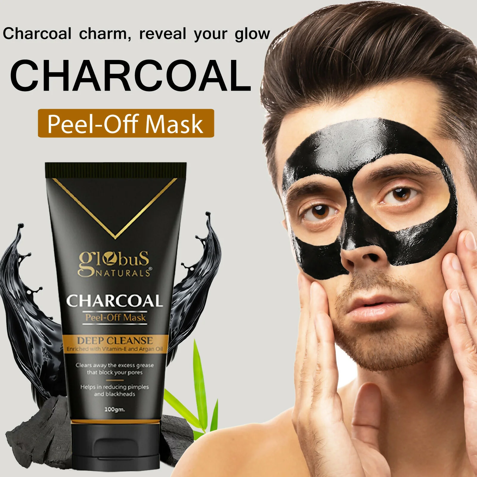 Globus Naturals Charcoal Peel Off Mask - Image 4