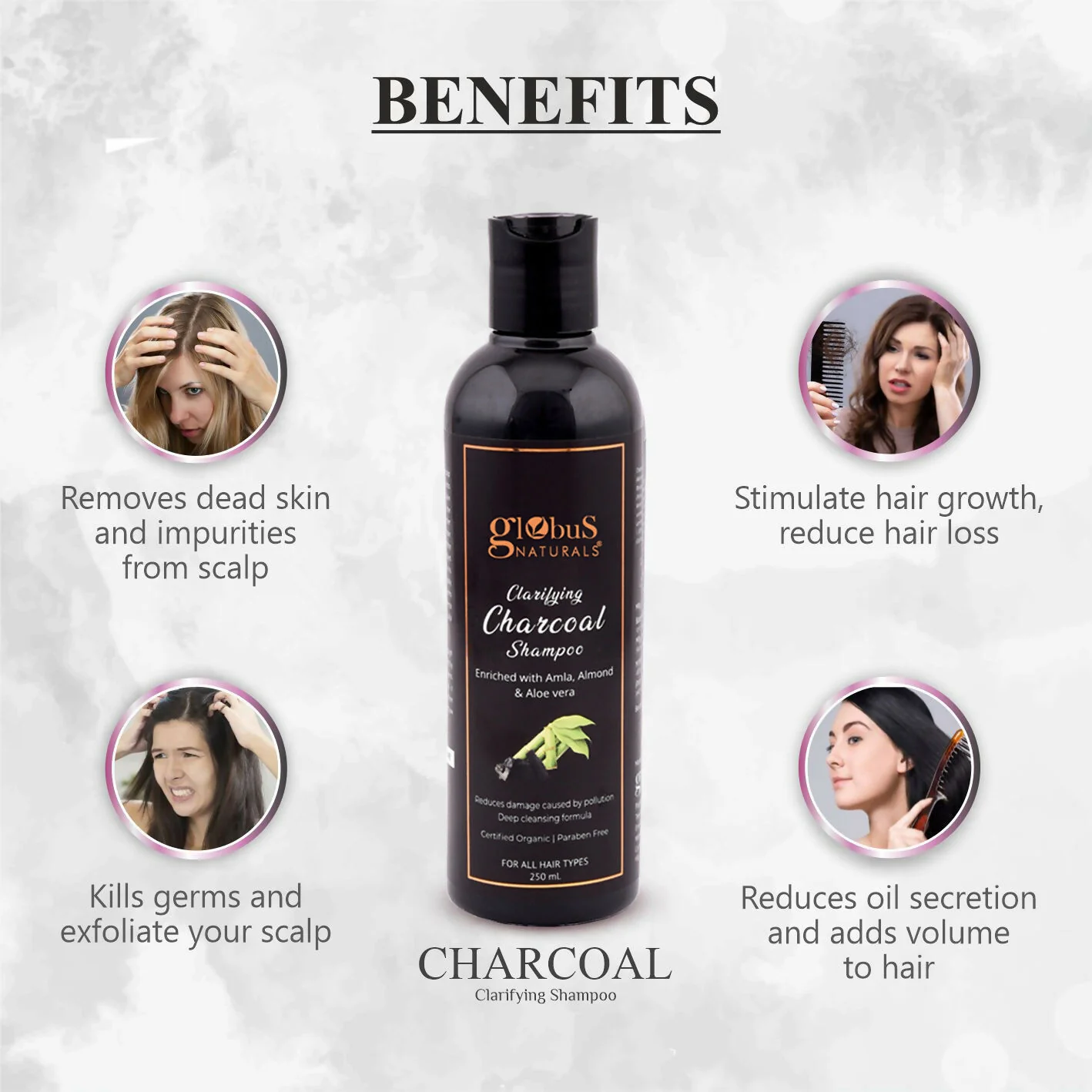 Globus Naturals Charcoal Shampoo - Image 5