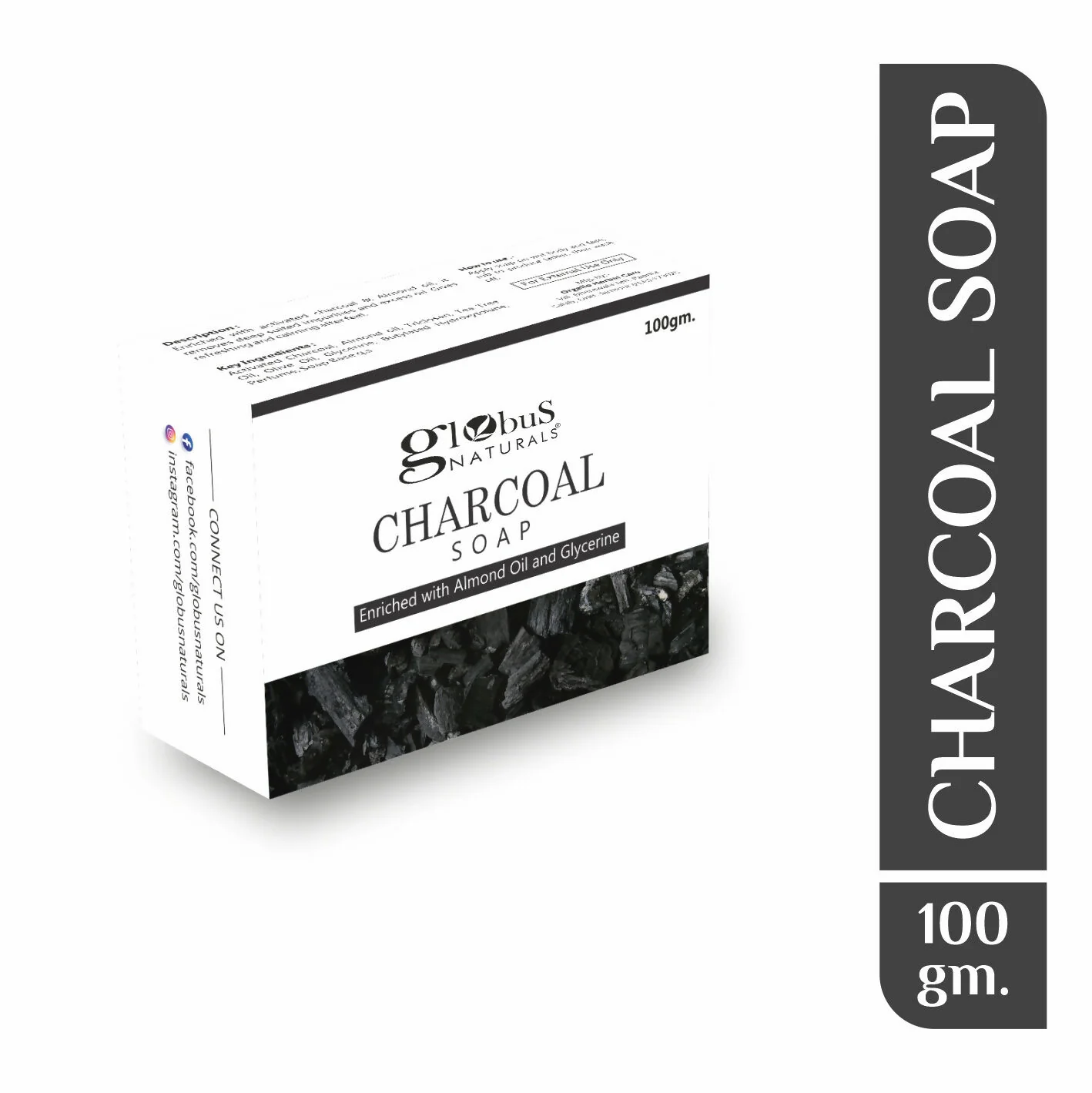 Globus Naturals Charcoal Soap - Image 2