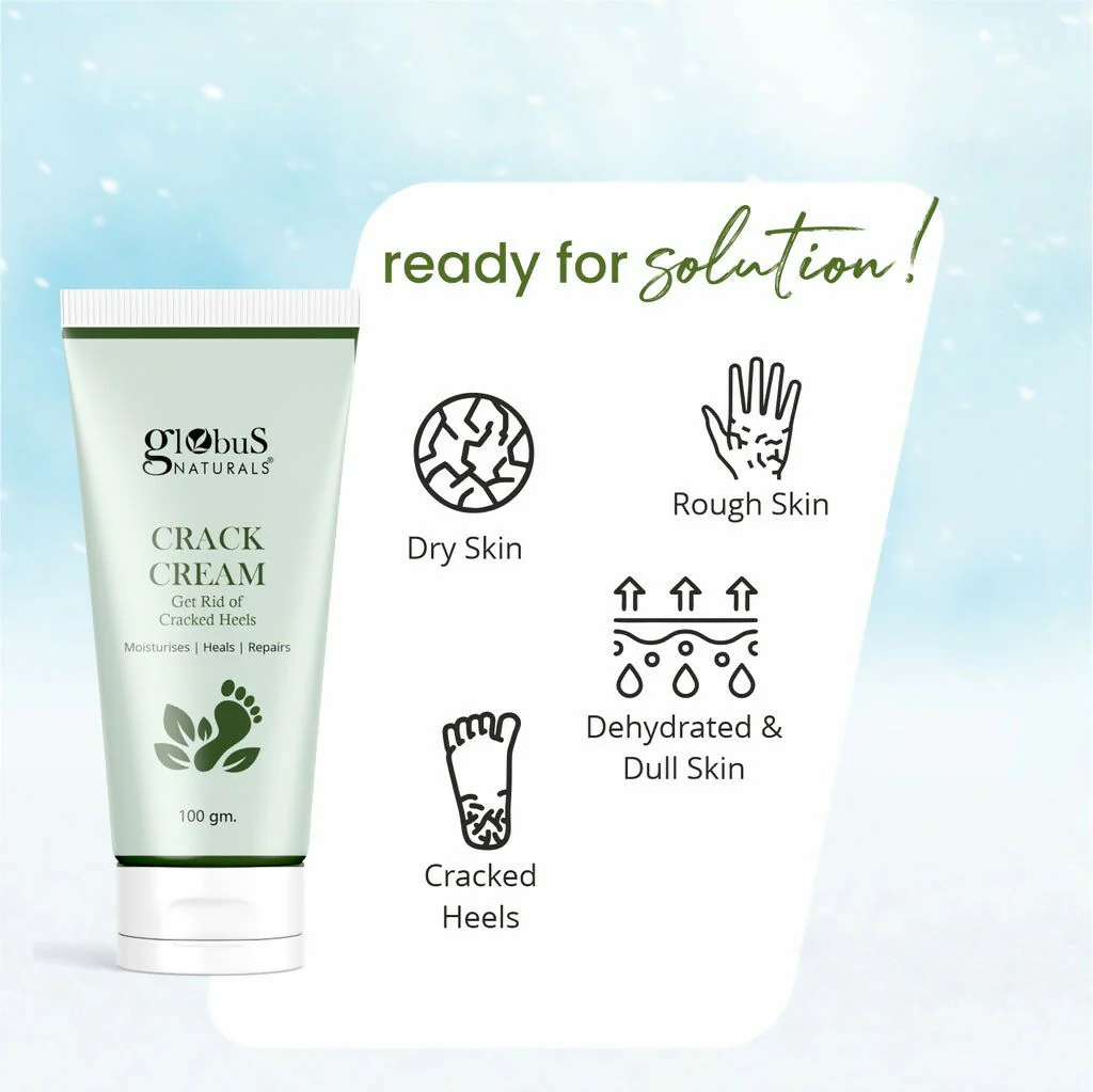 Globus Naturals Crack Cream for Dry & Cracked Heels & Feet - Image 2