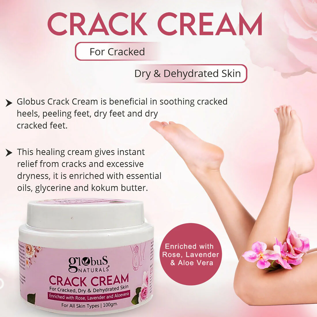 Globus Naturals Crack Cream Rose - Image 4