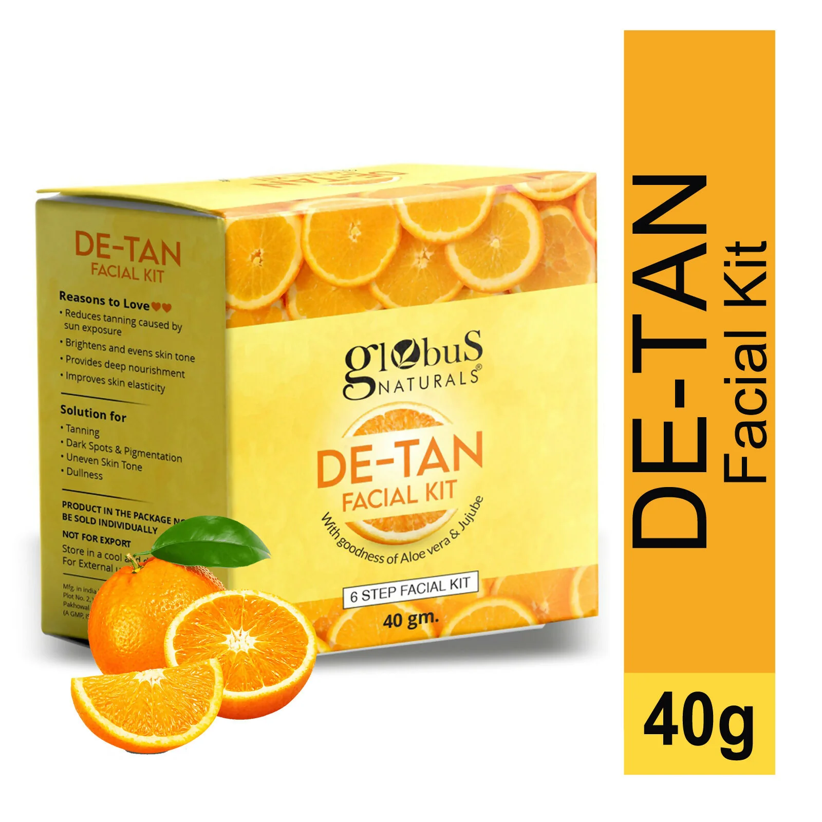 Globus Naturals De-Tan 6 Step Facial Kit - Image 3