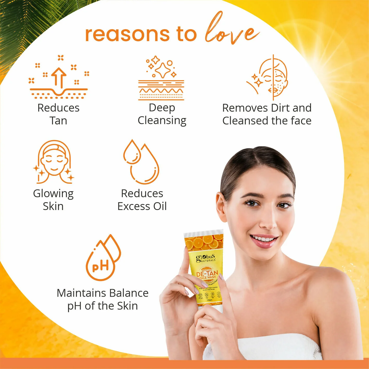 Globus Naturals De Tan Face Wash, Suitable For All Skin Types - Image 9
