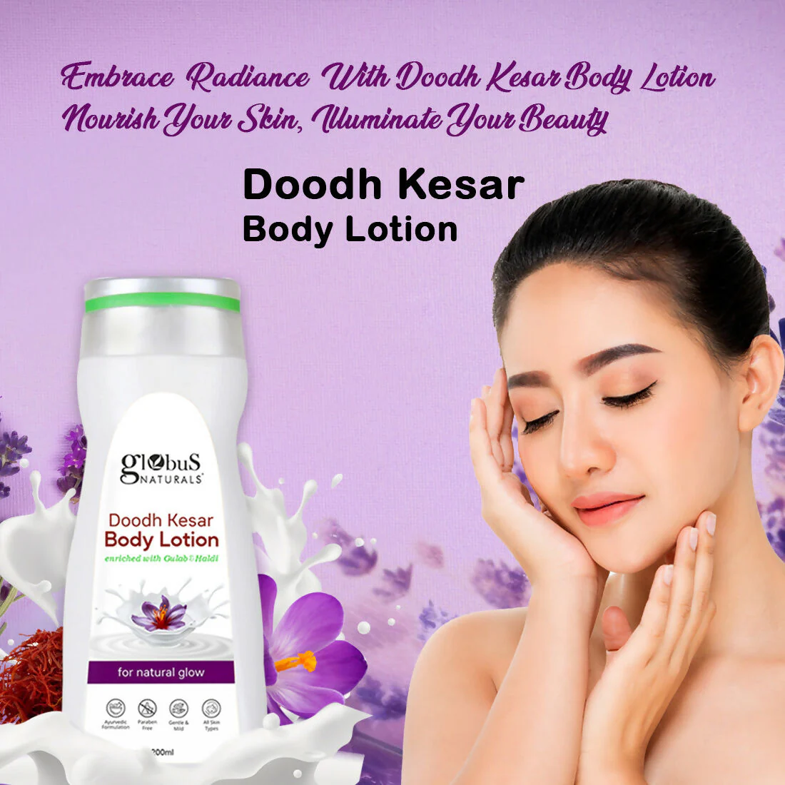 Globus Naturals Doodh Kesar Body Lotion - Image 3