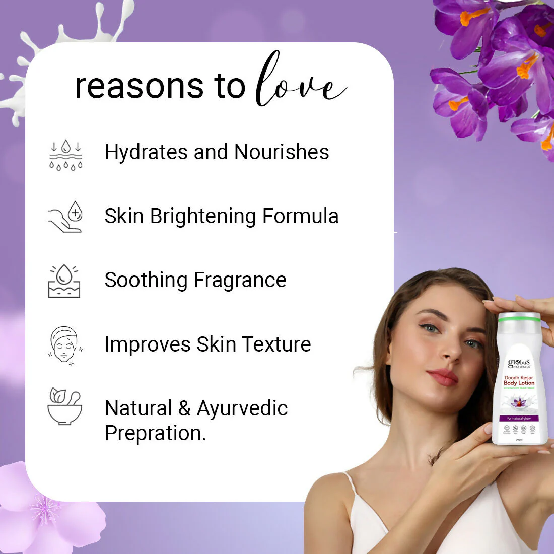 Globus Naturals Doodh Kesar Body Lotion - Image 4