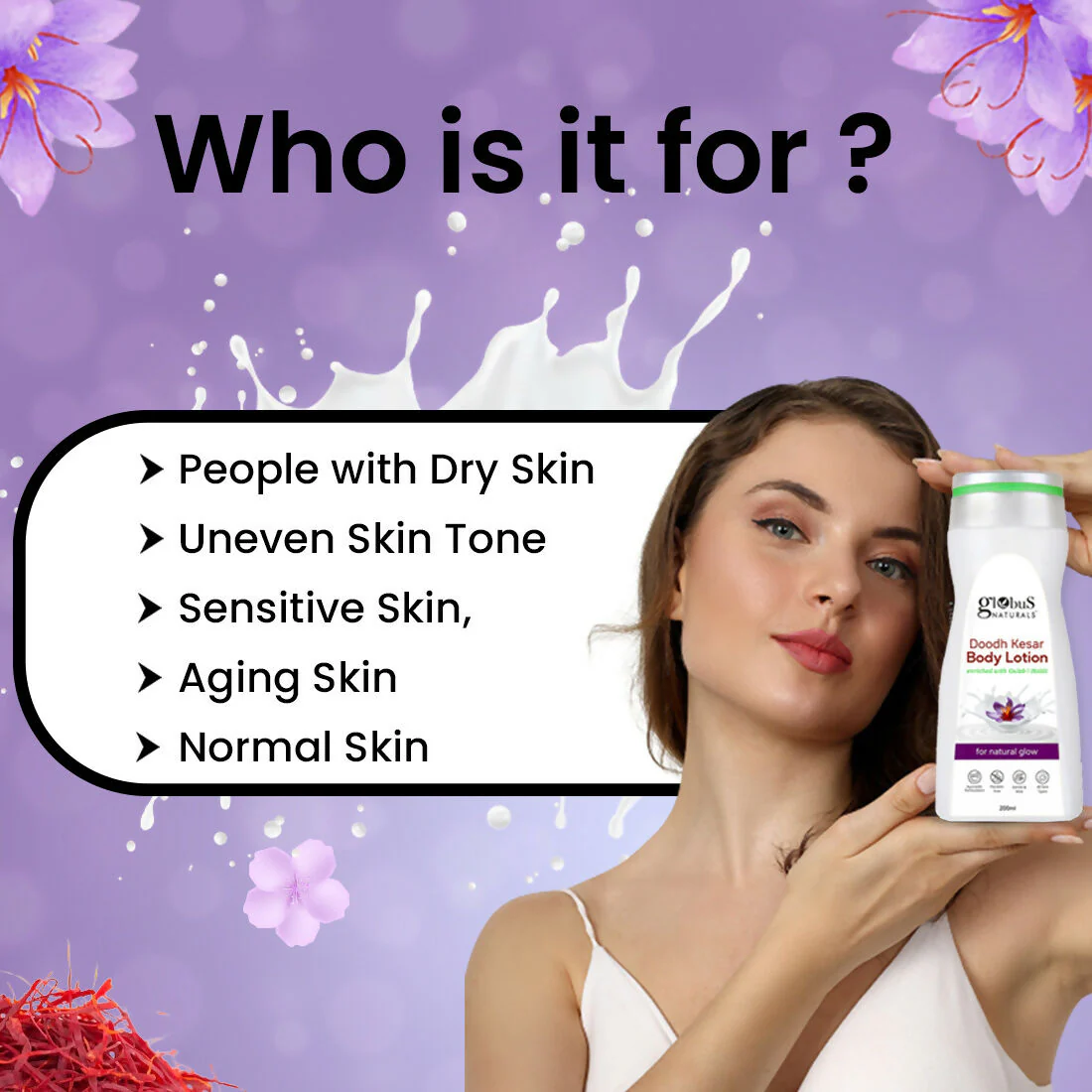 Globus Naturals Doodh Kesar Body Lotion - Image 6
