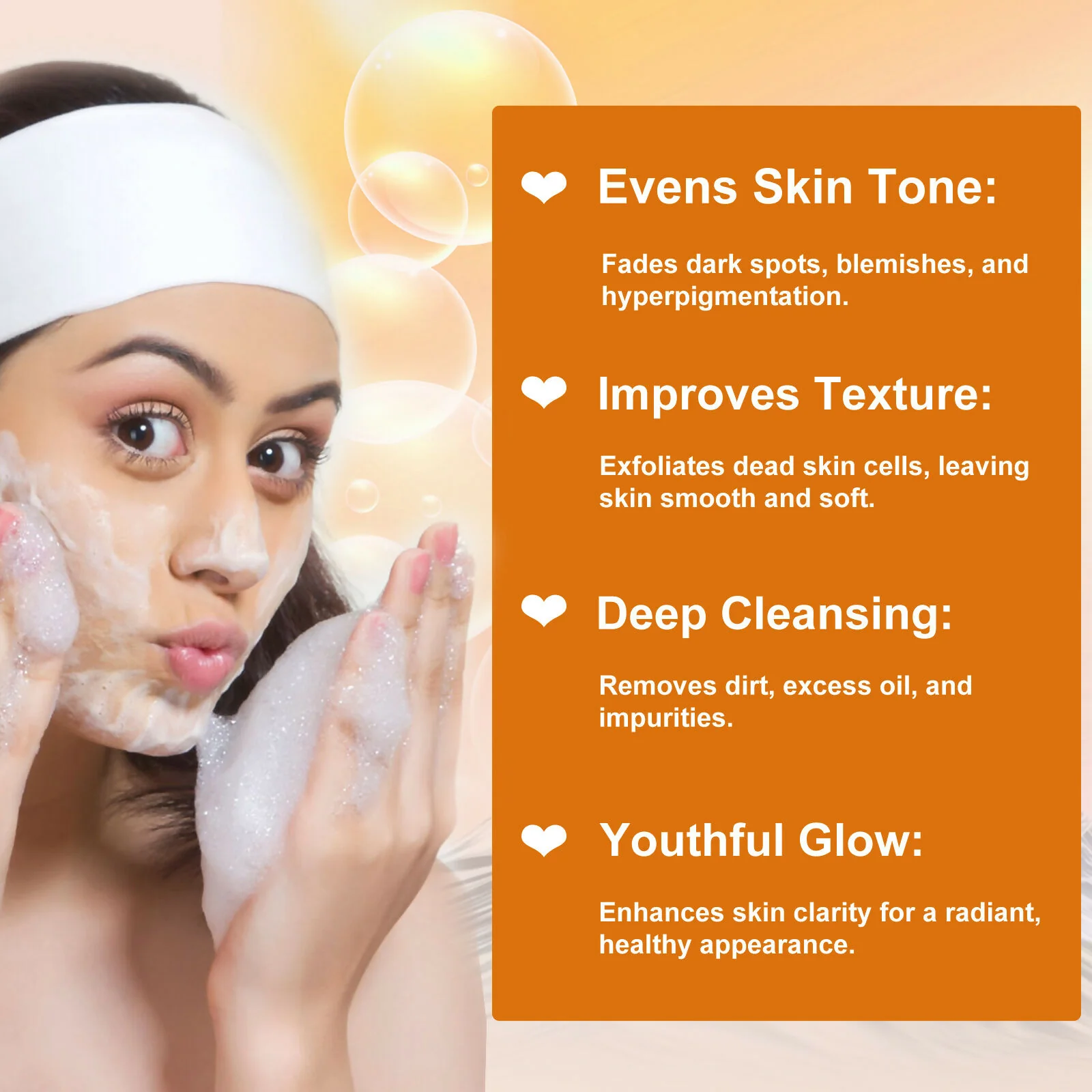 Globus Naturals Glutathione Skin Lightening Soap Enriched with Kojic Acid & Vitamin C, E, Reduces Dark Spots, Wrinkles & Fine Lines - Image 6
