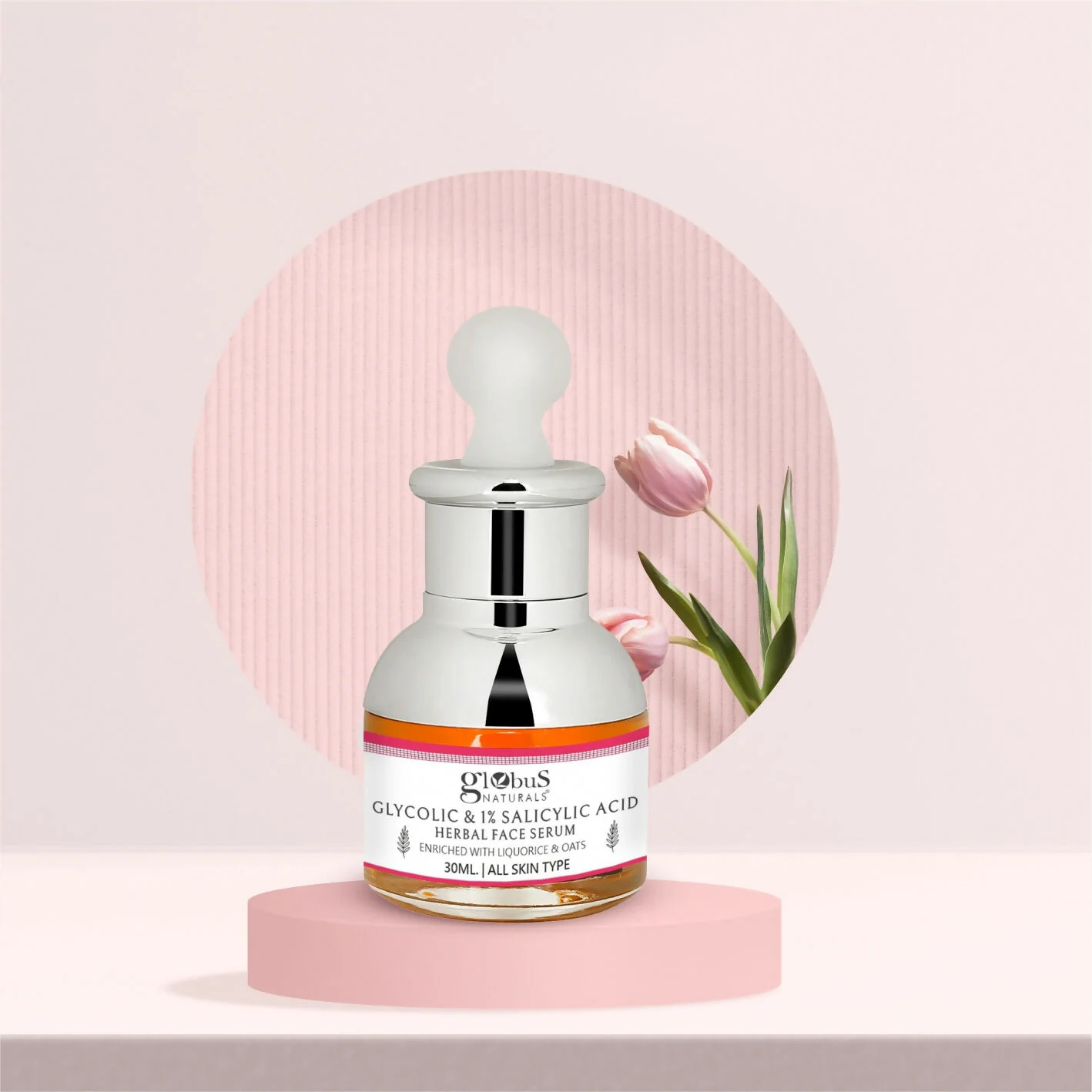 Globus Naturals Glycolic & 1% Salicylic Acid Anti Acne Face Serum - Image 7