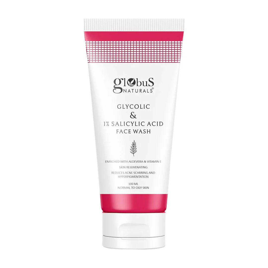 Globus Naturals Glycolic & 1% Salicylic Acid Face wash