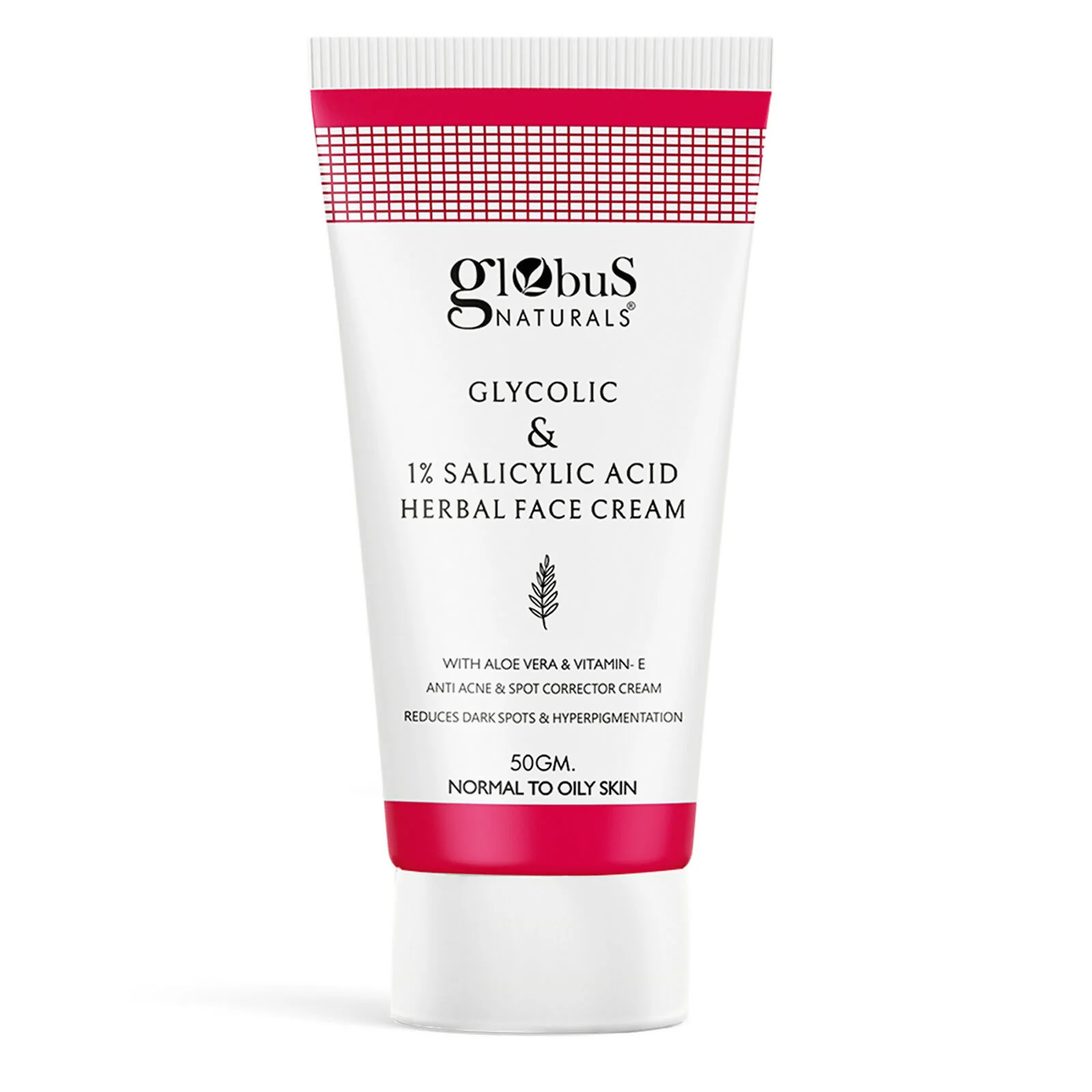 Globus Naturals Glycolic & 1% Salicylic Acid Herbal Anti Acne Face Cream