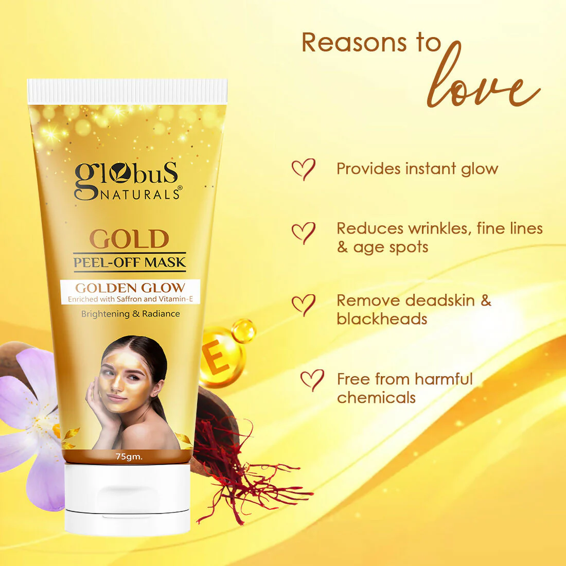 Globus Naturals Gold Peel Off Mask - Image 4