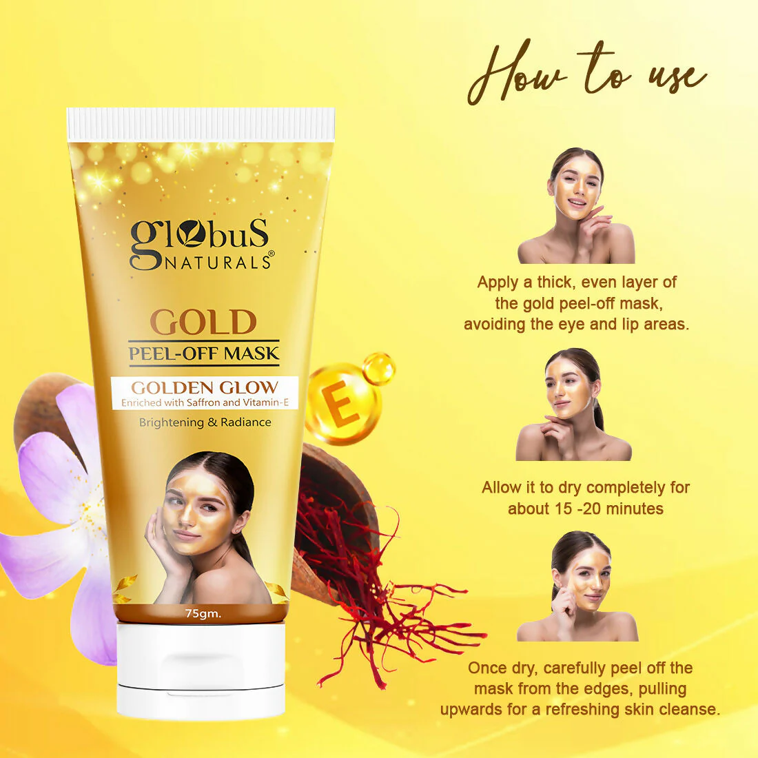 Globus Naturals Gold Peel Off Mask - Image 5