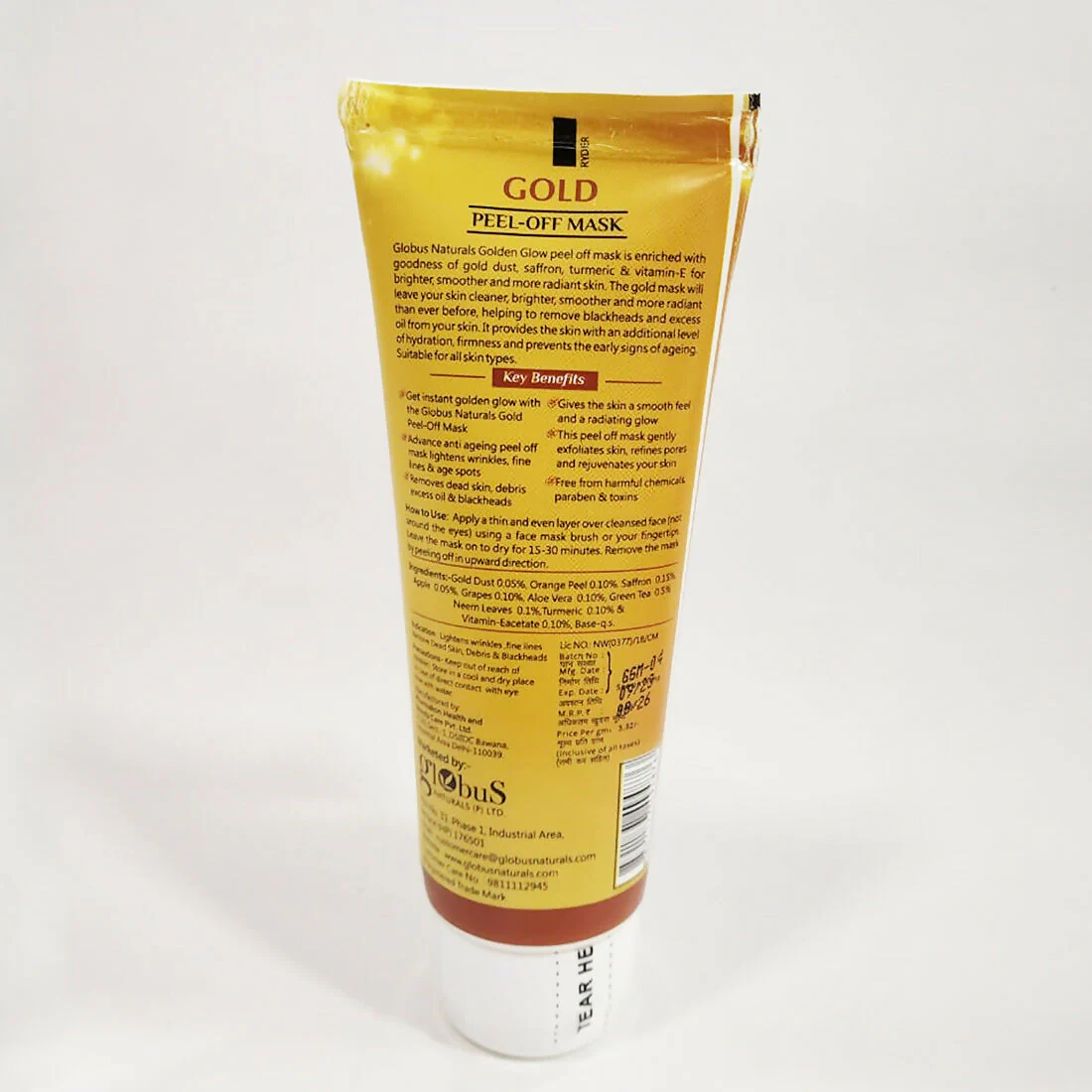Globus Naturals Gold Peel Off Mask - Image 6
