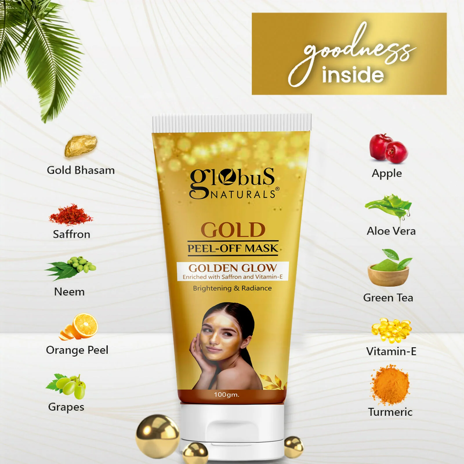 Globus Naturals Gold Peel Off Mask - Image 5