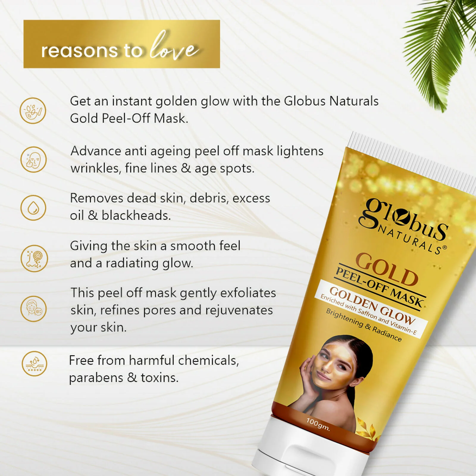 Globus Naturals Gold Peel Off Mask - Image 6