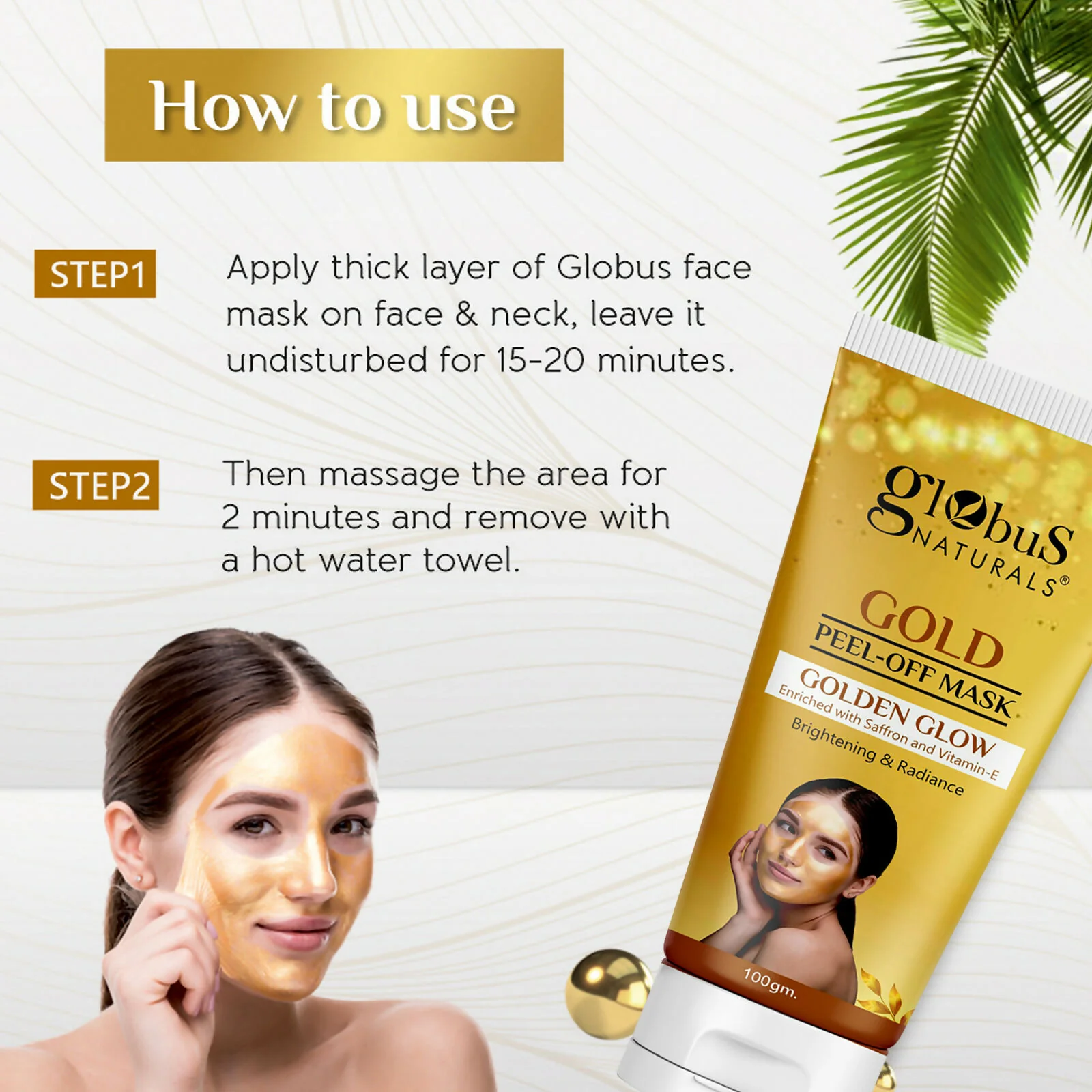 Globus Naturals Gold Peel Off Mask - Image 8