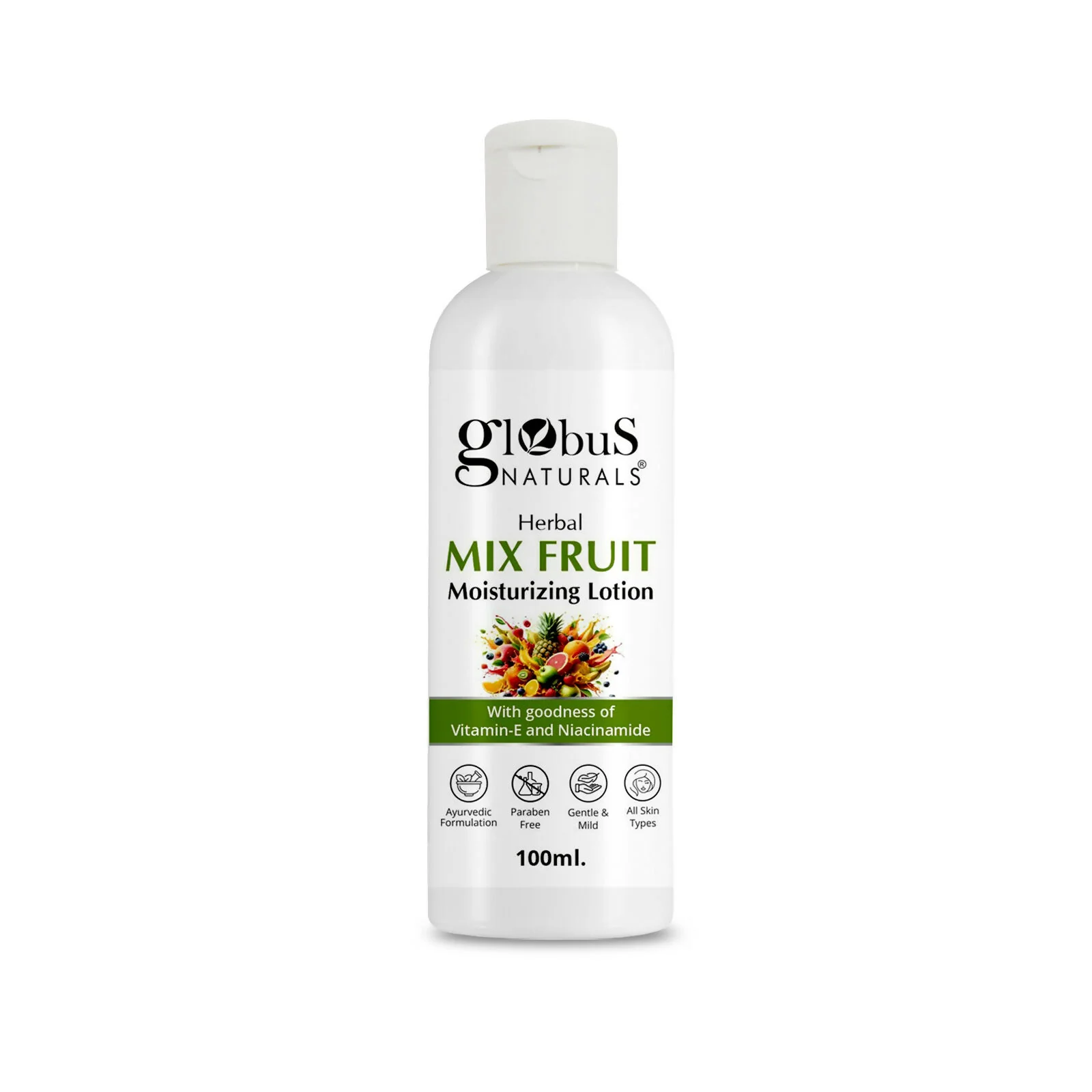Globus Naturals Herbal Mix Fruit Moisturizing Body Lotion For Radiant, Glowing Skin, All Skin Types - Image 2
