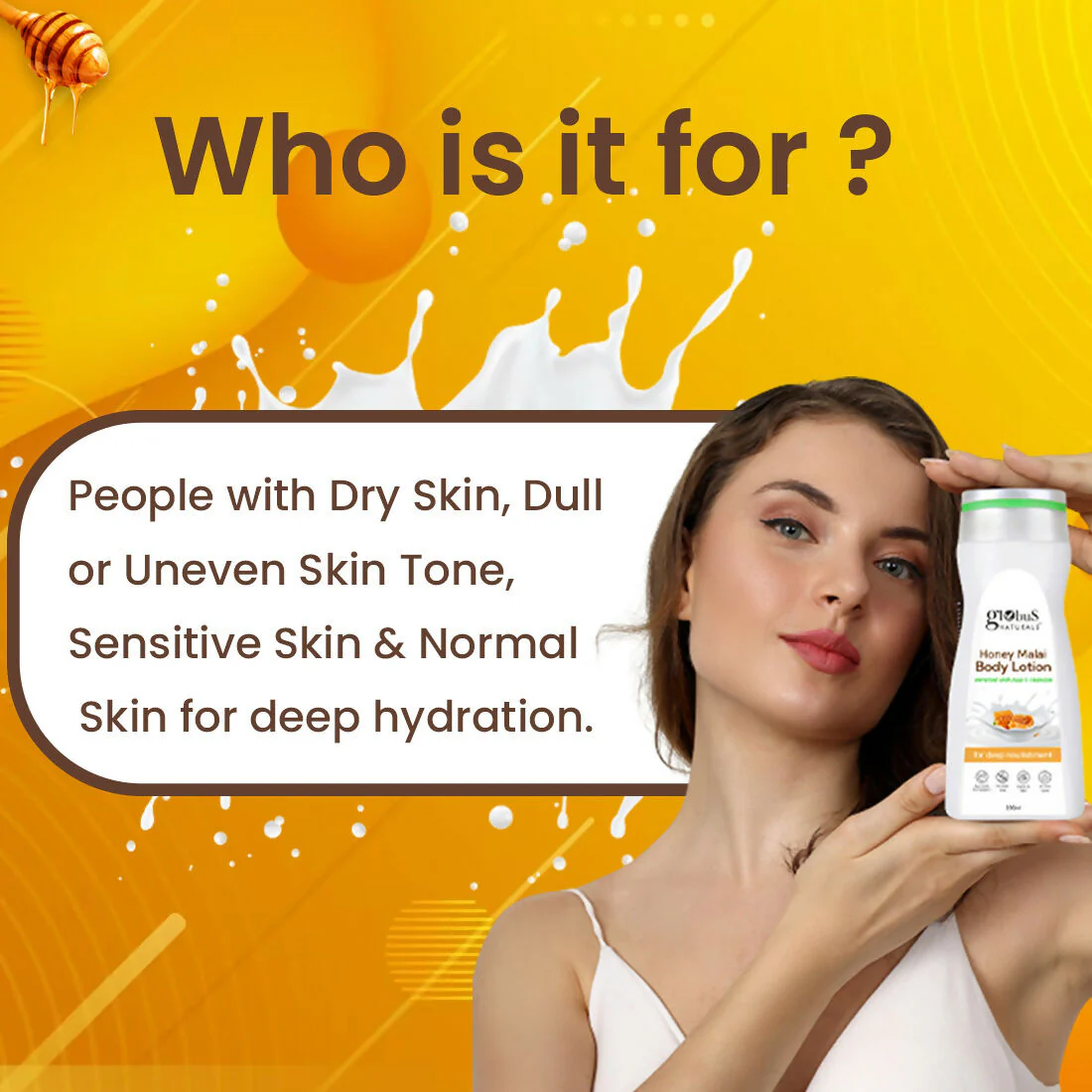 Globus Naturals Honey Malai Body Lotion - Image 6