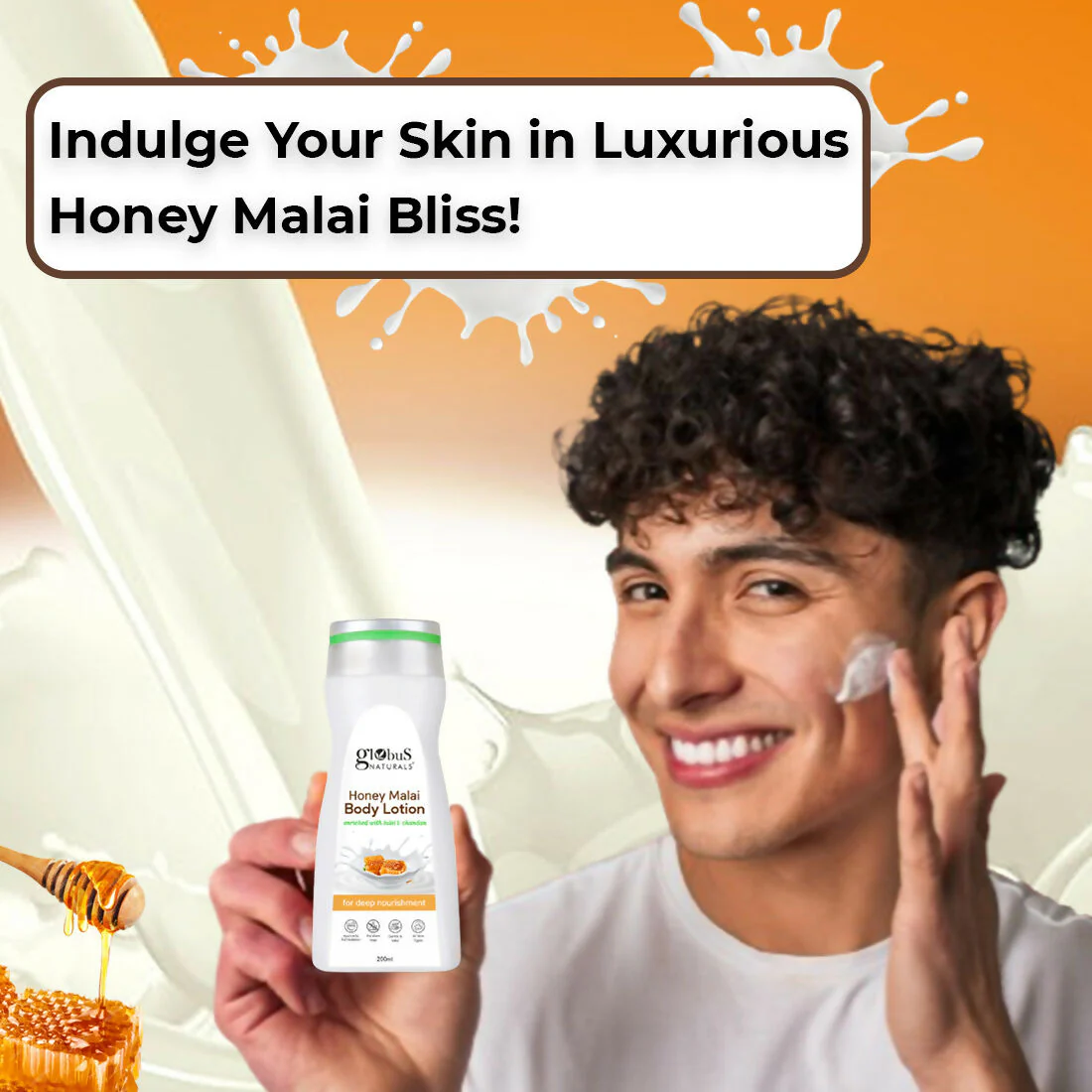 Globus Naturals Honey Malai Body Lotion - Image 8